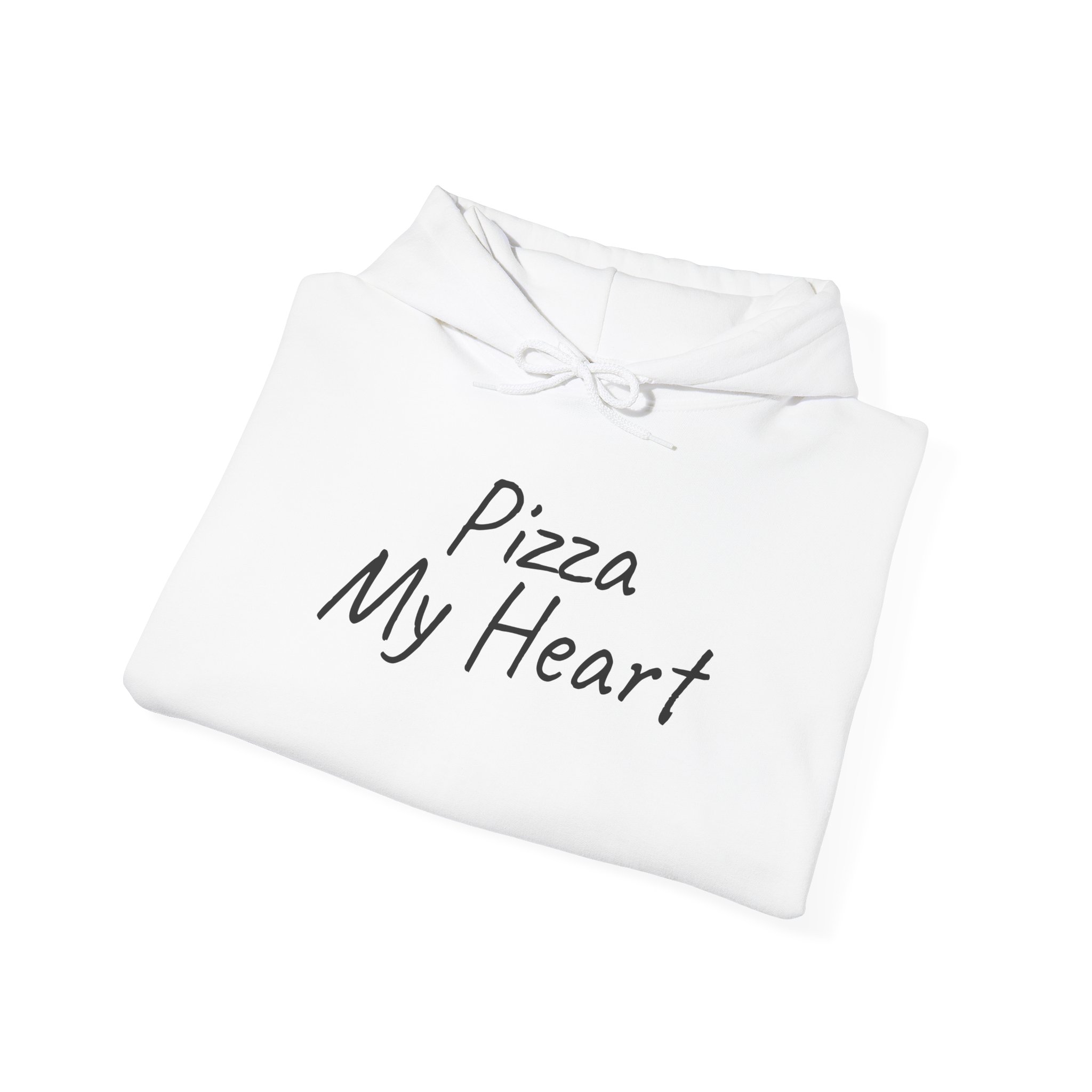 Pizza My Heart Hoodie | Cute Toddler Hoodie | Gift for Pizza Lover - Black Text - Hoodie - Image 4