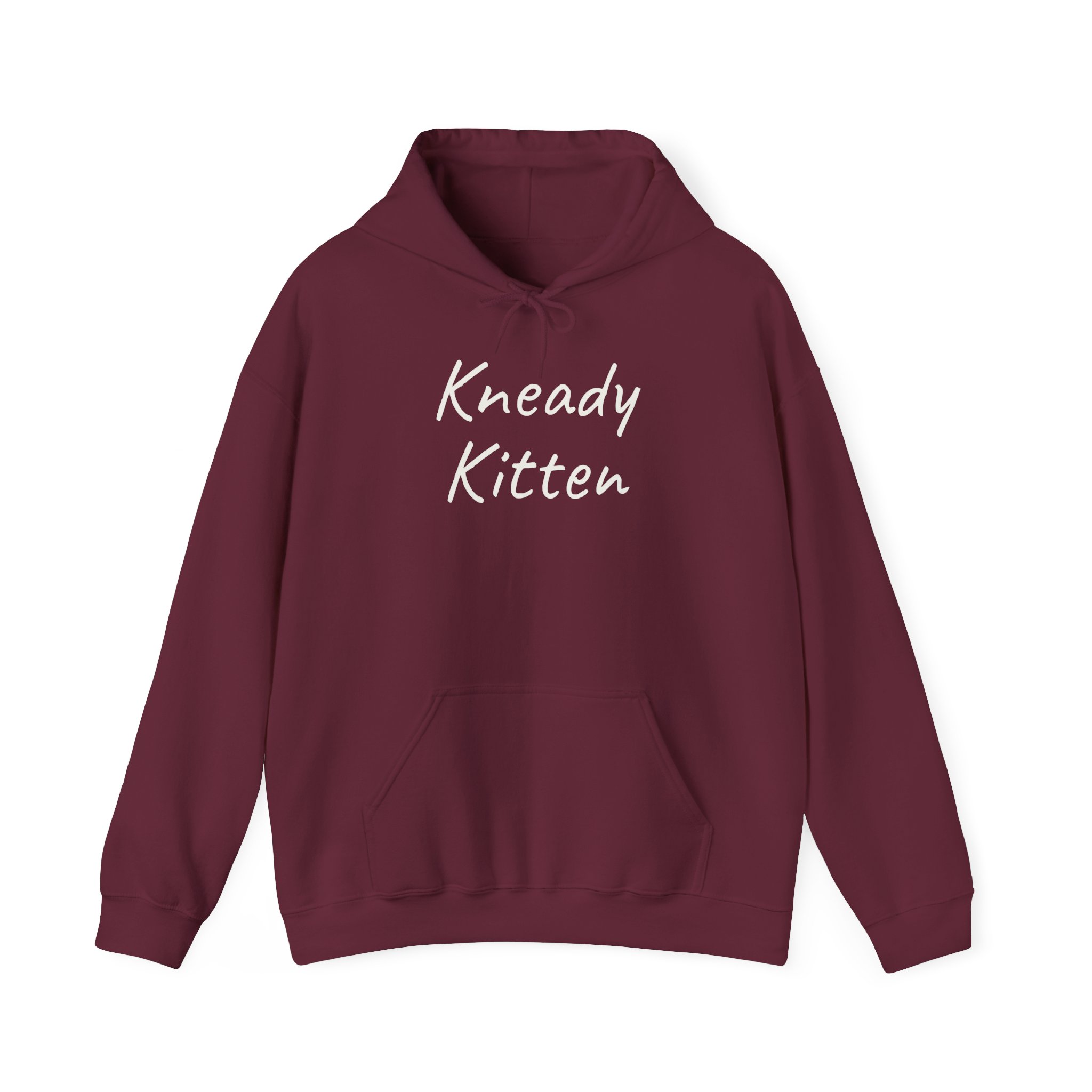 Kneady Kitten Hoodie | Funny Sarcastic Hoodie | Gift for Pet Lovers - White Text - Hoodie - Image 5