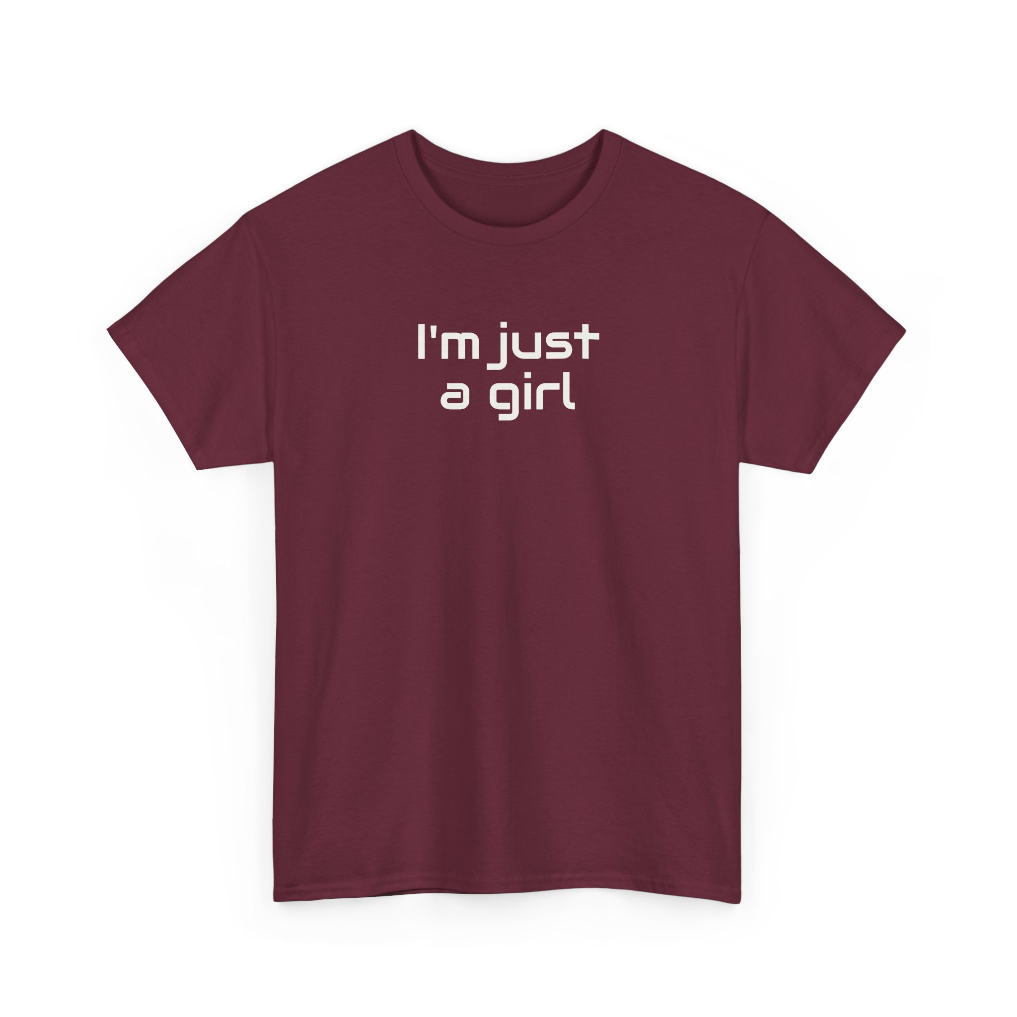 I Just A Girl Shirt | Funny Sarcastic Tee | Gift for Gen Z - White Text - T-Shirt - Image 7