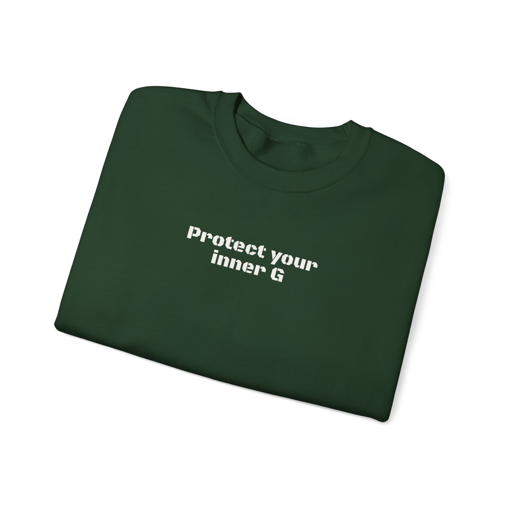 Protect Your Inner G Sweatshirt | Bold Sweatshirt | Gift for Streetwear Fans - White Text - Sweatshirt - Image 11