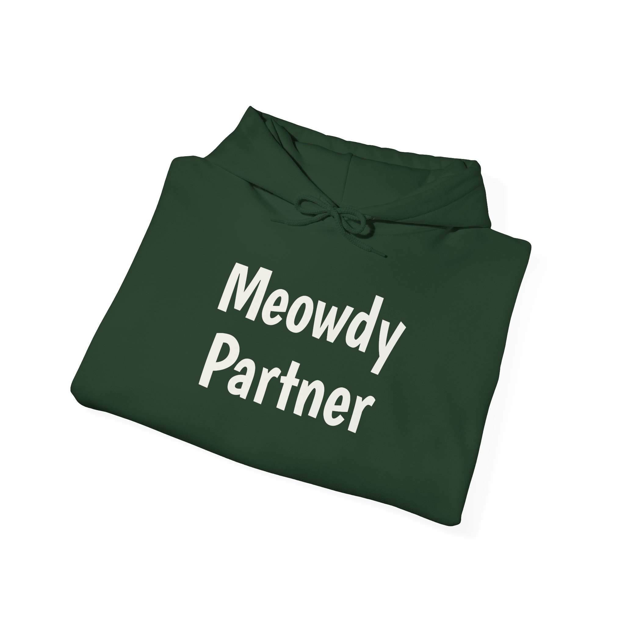 Meowdy Partner Hoodie | Funny Sarcastic Hoodie | Gift for Cat Lover - White Text - Hoodie - Image 12