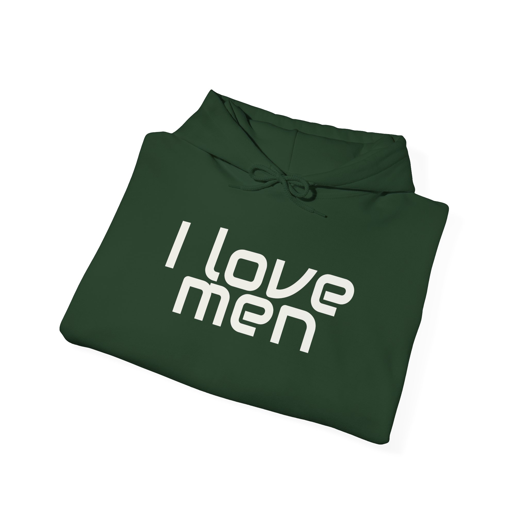 I Love Men Hoodie | Funny Sarcastic Hoodie | Gift for Best Friend - White Text - Hoodie - Image 12