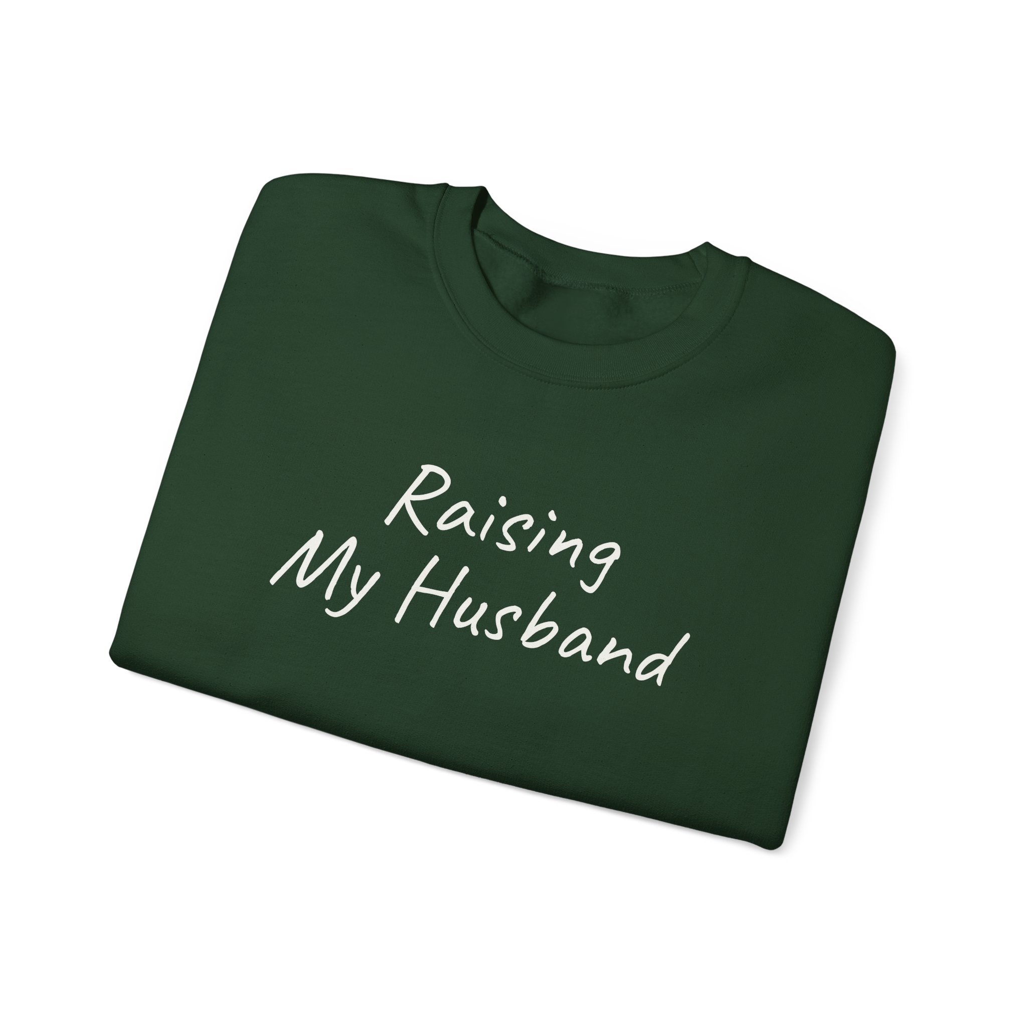Raising My Husband Sweatshirt | Funny Sarcastic Sweatshirt | Gift for Wife - White Text - Sweatshirt - Image 11