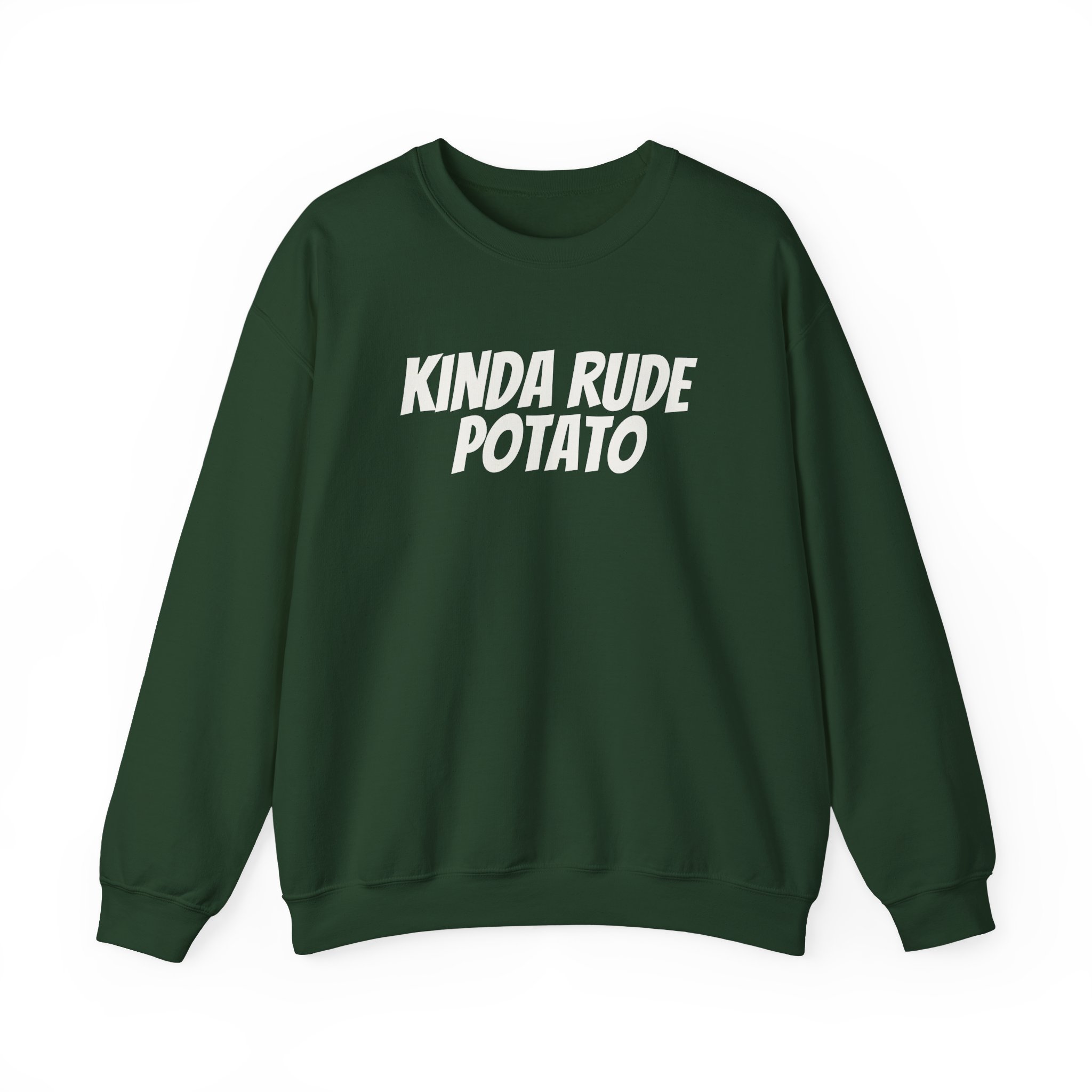 Kinda Rude Potato Sweatshirt | Funny Sarcastic Sweatshirt | Gift for Introverts - White Text - Sweatshirt - Image 9