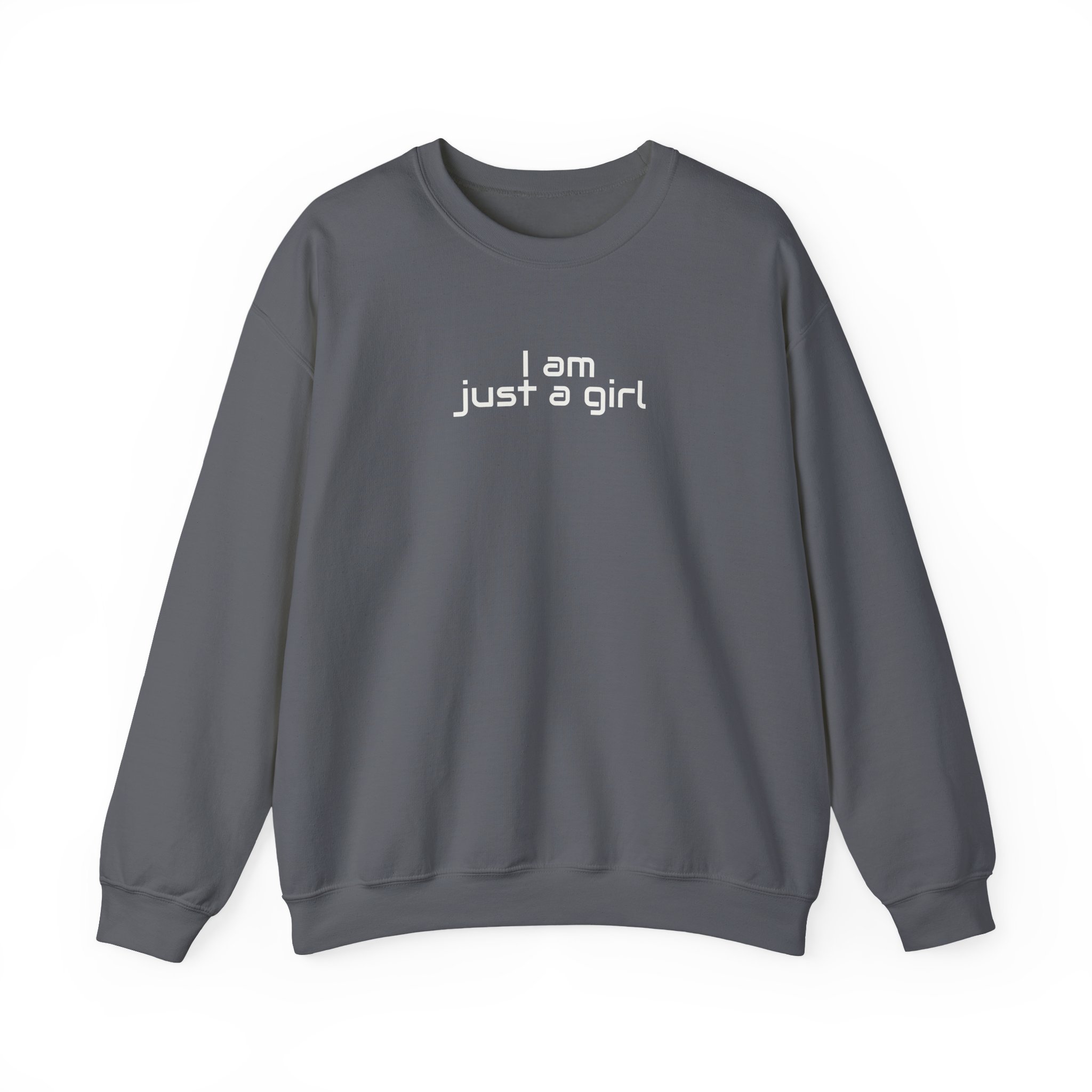 I Am Just A Girl Sweatshirt | Funny Sarcastic Sweatshirt | Gift for Gen Z - White Text - Sweatshirt - Image 13