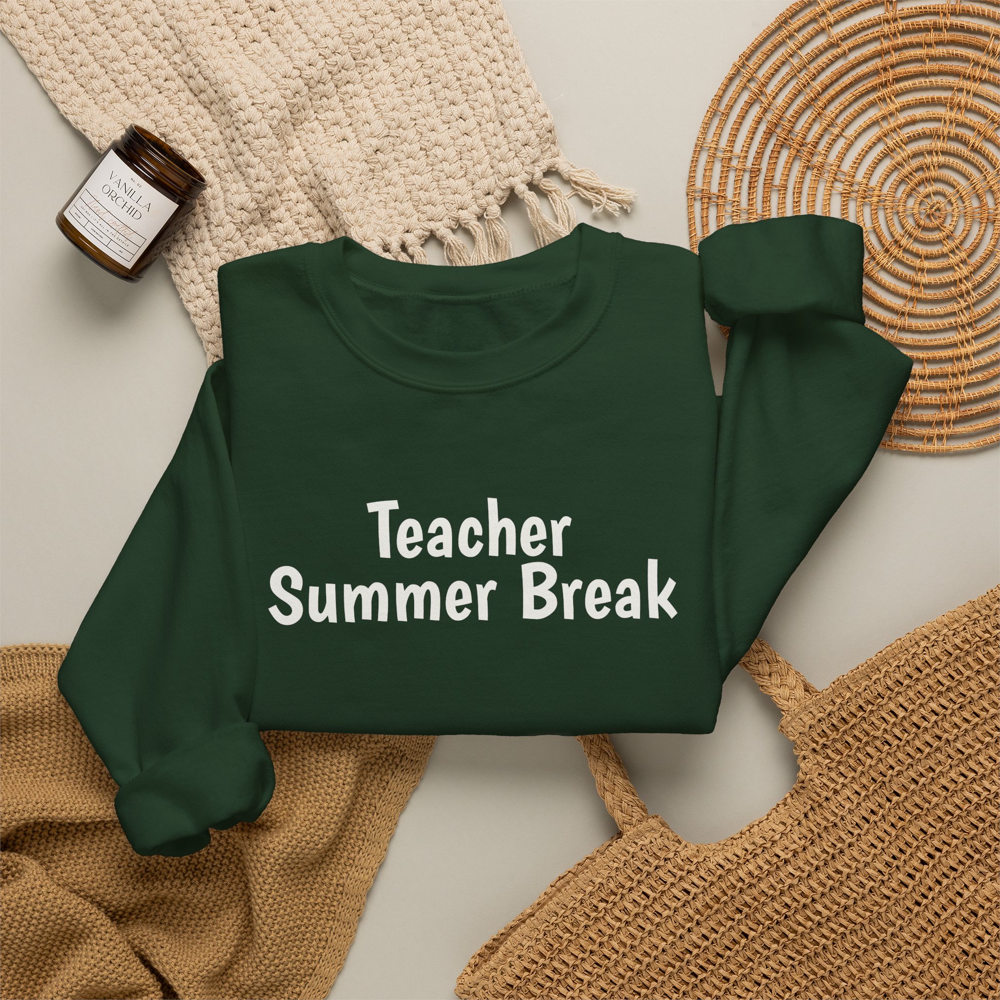 Teacher Summer Break Sweatshirt | Funny Sarcastic Sweatshirt | Gift for Teacher - White Text - Sweatshirt - Image 12