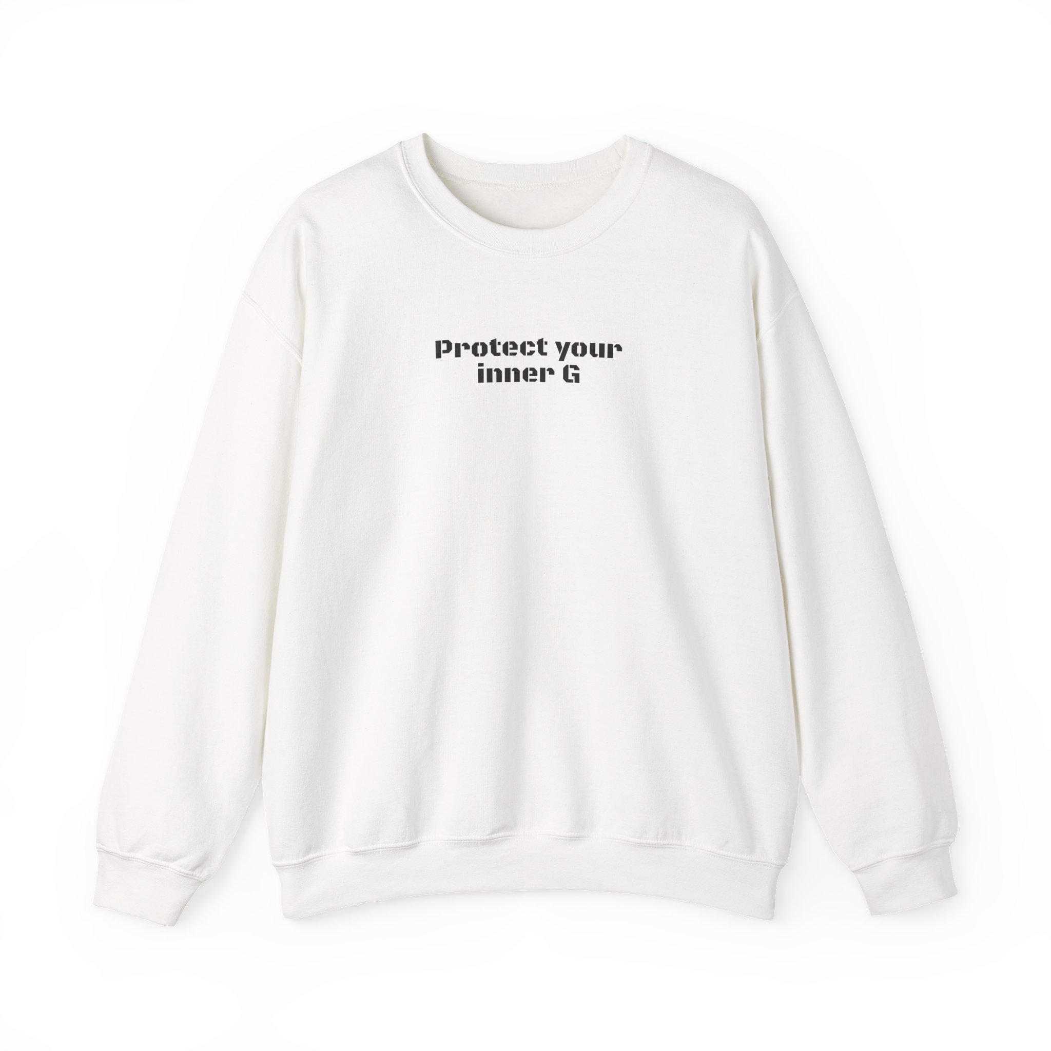 Protect Your Inner G Sweatshirt | Bold Sweatshirt | Gift for Streetwear Fans - Black Text - Sweatshirt
