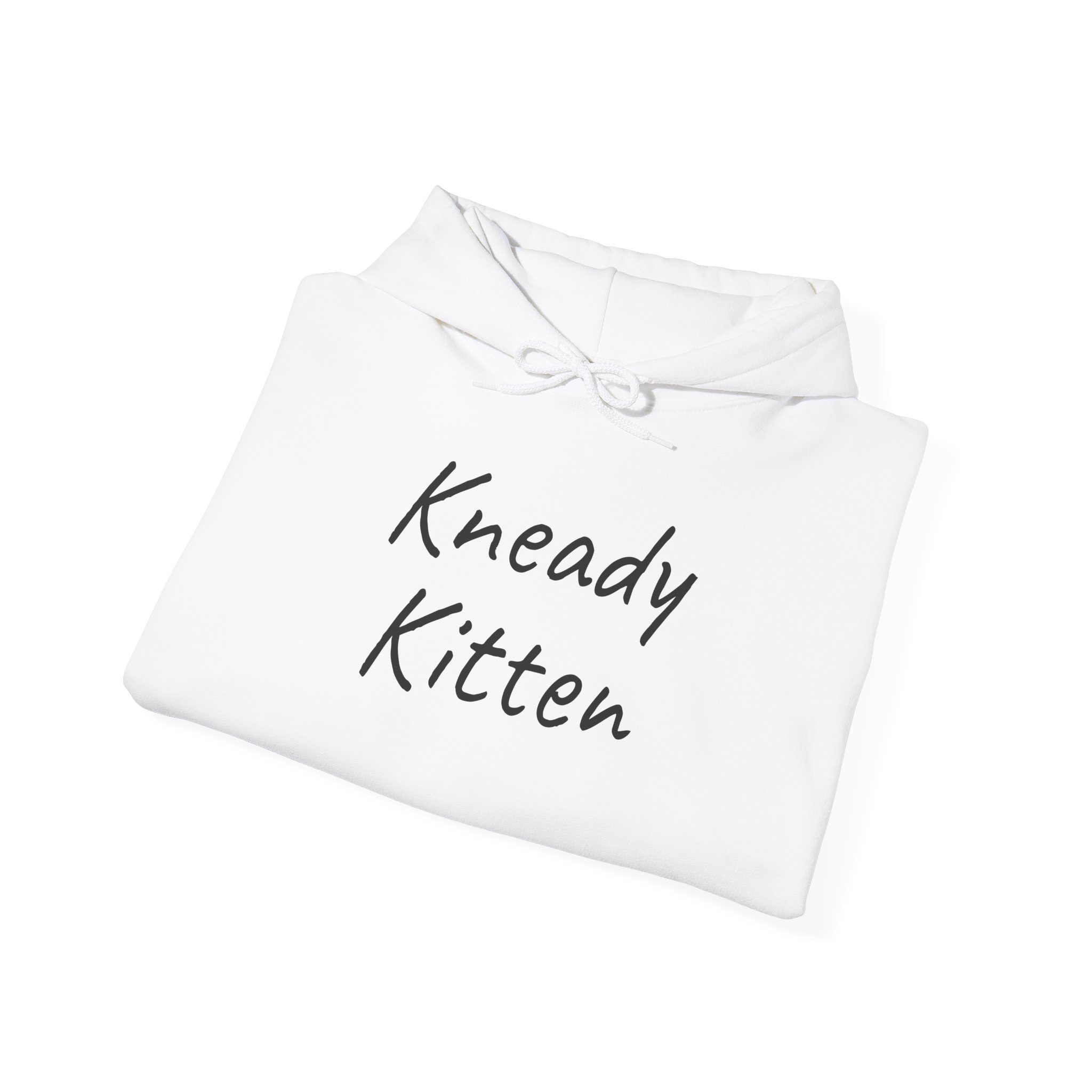 Kneady Kitten Hoodie | Funny Sarcastic Hoodie | Gift for Pet Lovers - Black Text - Hoodie - Image 4
