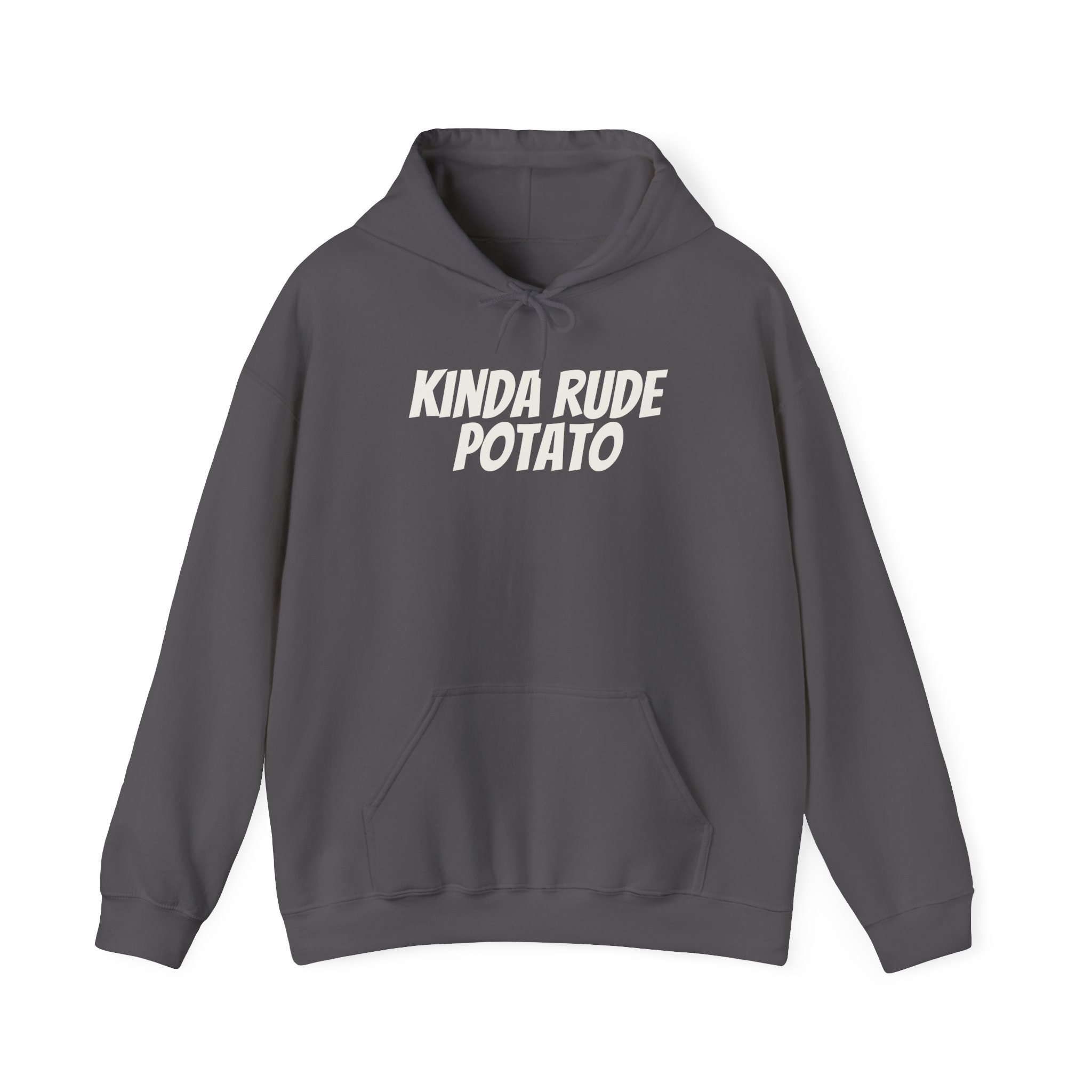 Kinda Rude Potato Hoodie | Funny Sarcastic Hoodie | Gift for Introverts - White Text - Hoodie - Image 13