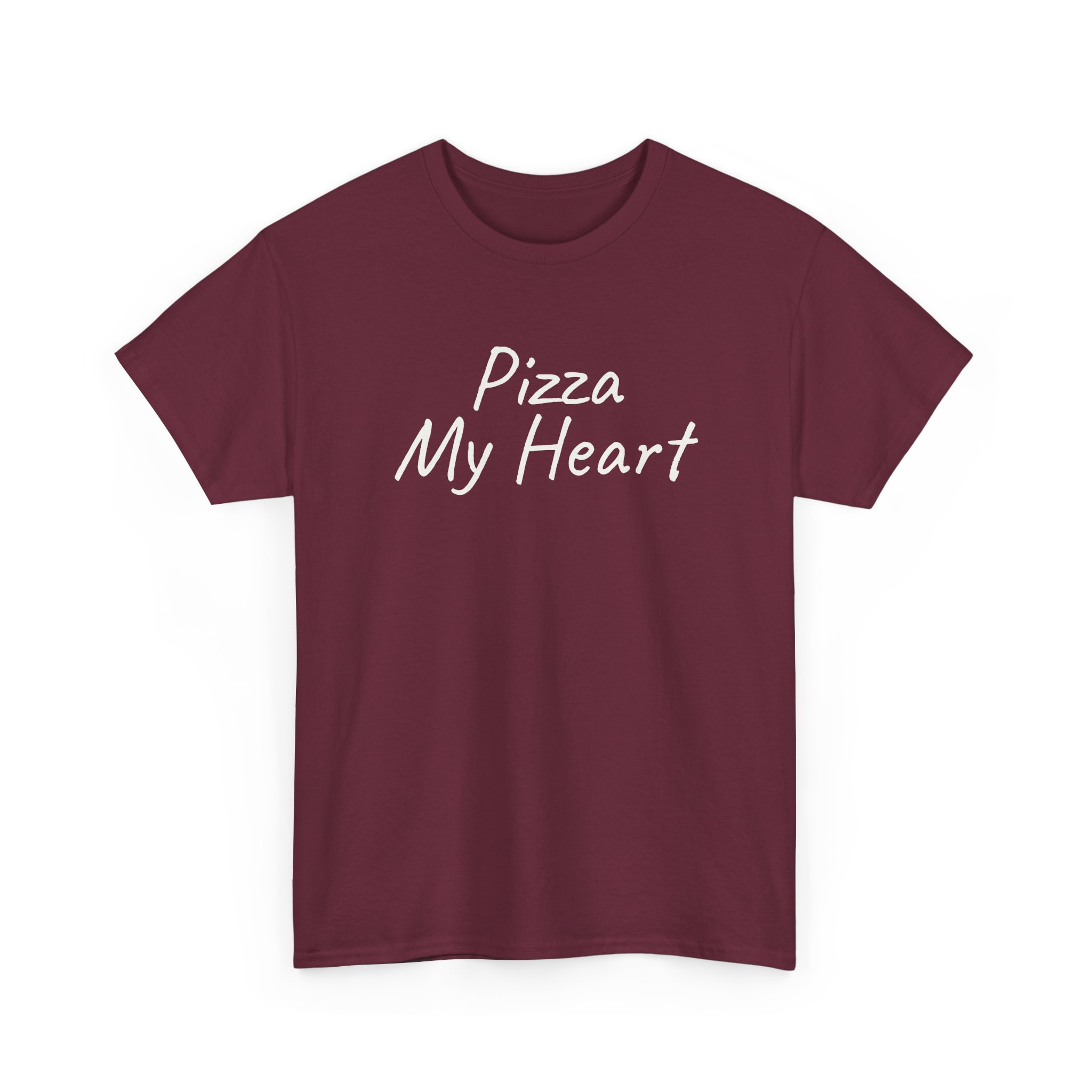 Pizza My Heart Shirt | Cute Toddler Tee | Gift for Pizza Lover - White Text - T-Shirt - Image 7