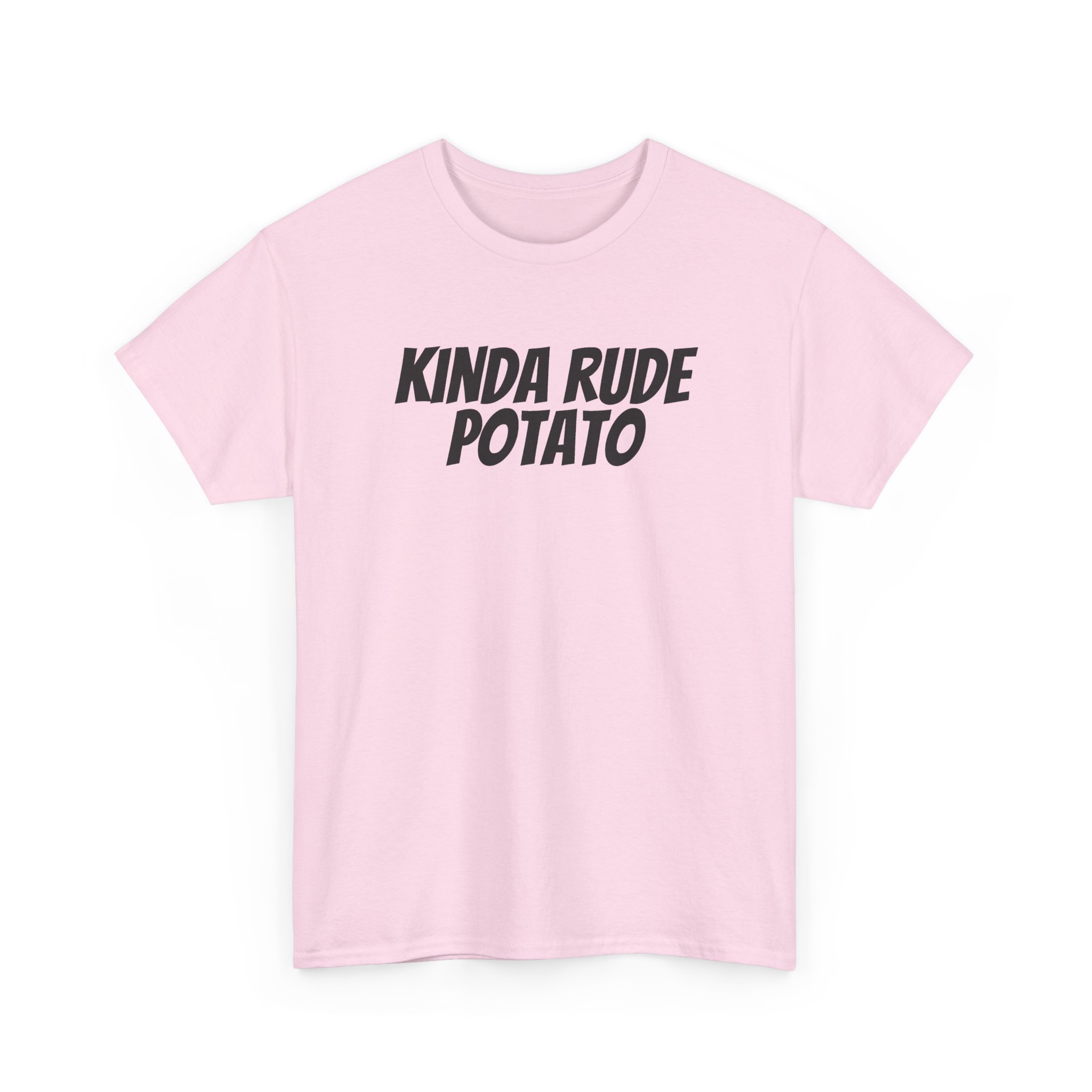 Kinda Rude Potato Shirt | Funny Sarcastic Tee | Gift for Introverts - Black Text - T-Shirt - Image 11