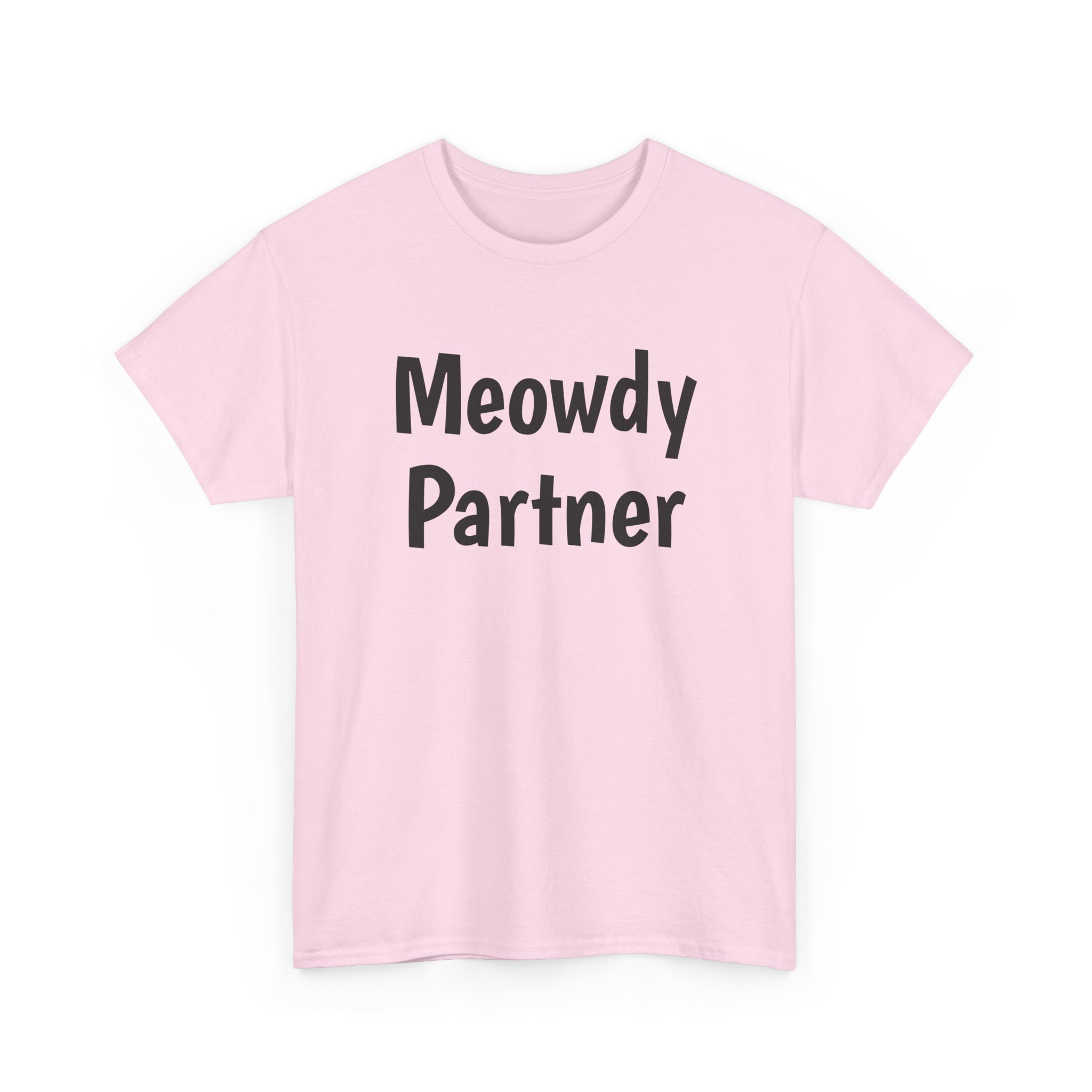 Meowdy Partner Shirt | Funny Sarcastic Tee | Gift for Cat Lover - Black Text - T-Shirt - Image 11