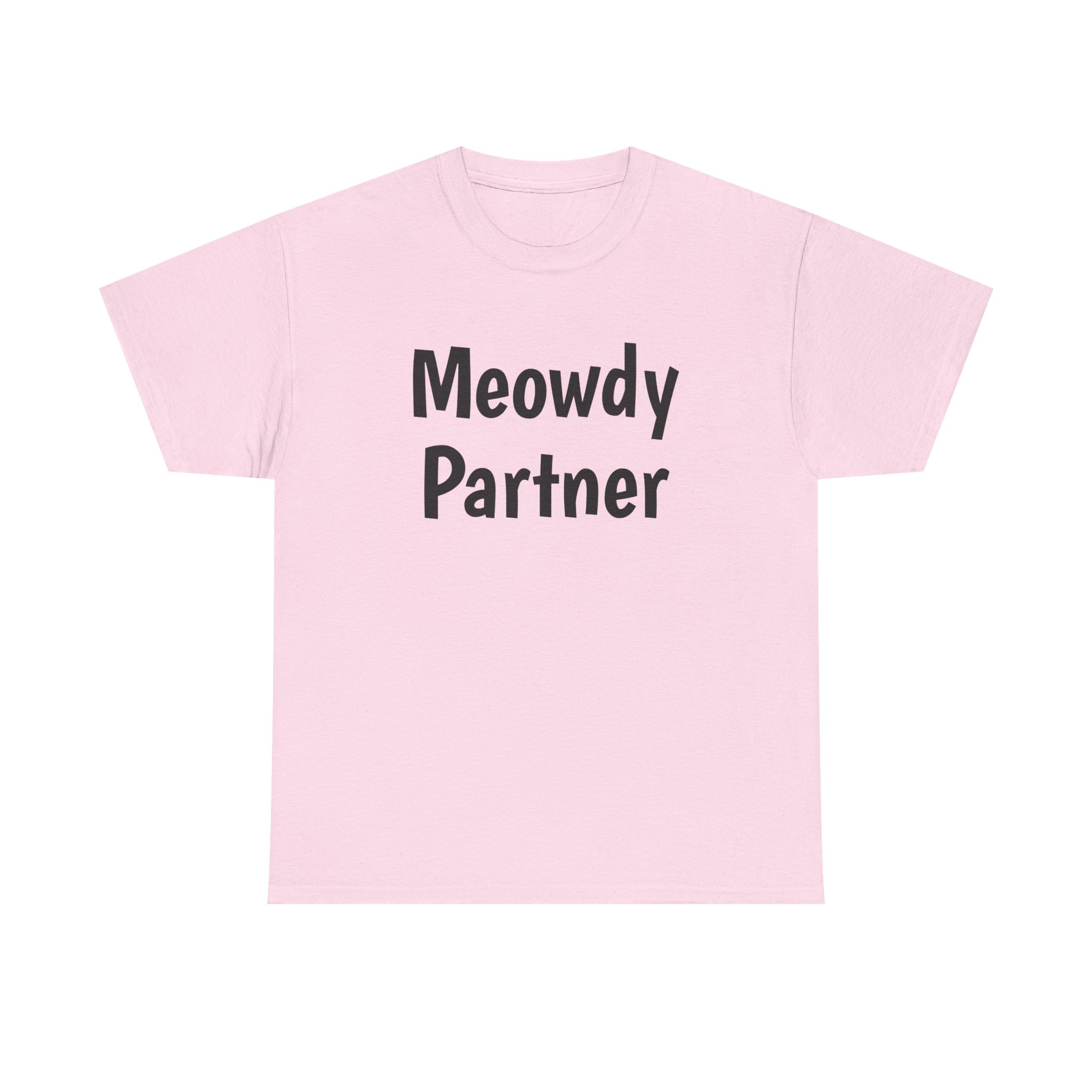 Meowdy Partner Shirt | Funny Sarcastic Tee | Gift for Cat Lover - Black Text - T-Shirt - Image 9