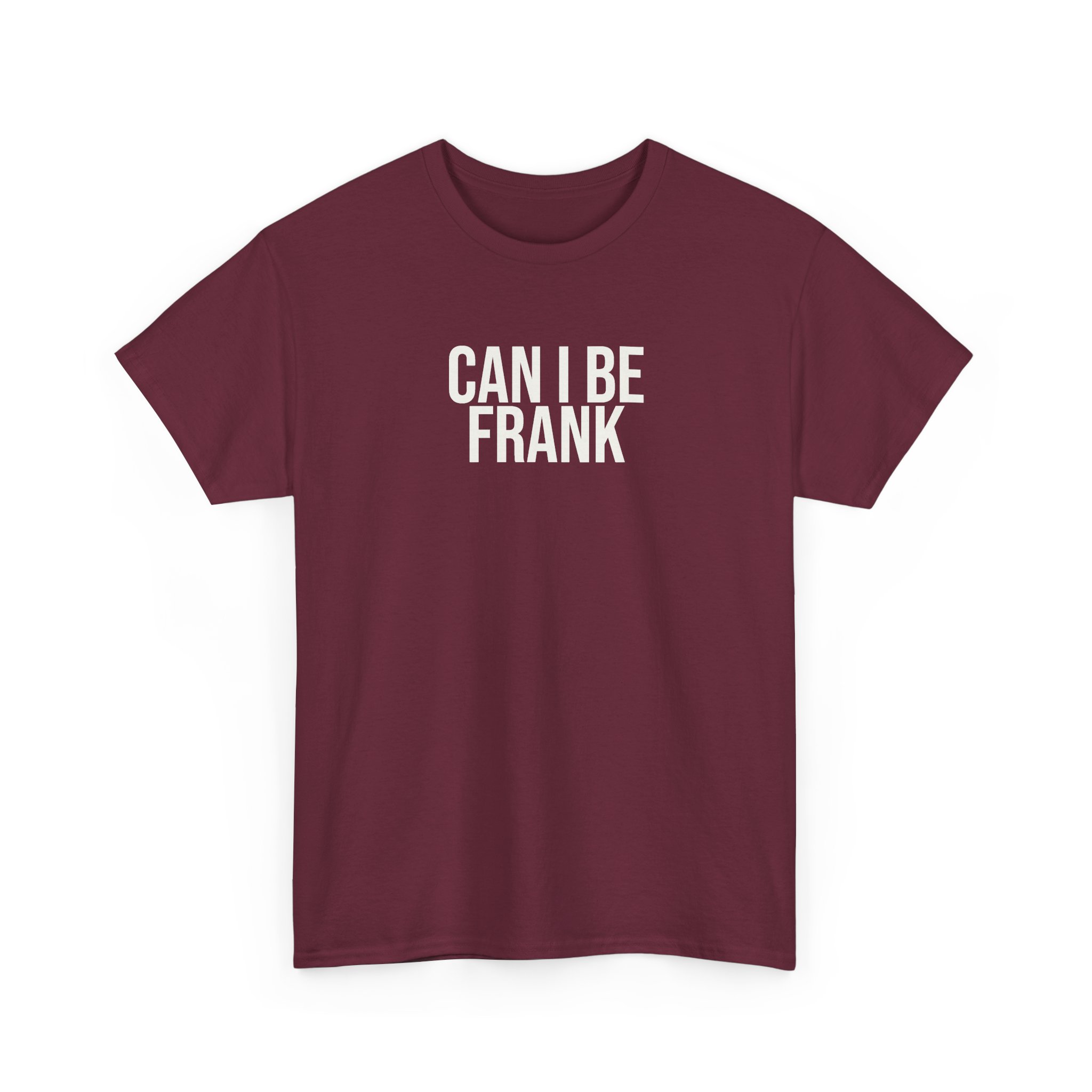 Can I Be Frank Shirt | Funny Sarcastic Tee | Gift for Dad - White Text - T-Shirt - Image 7