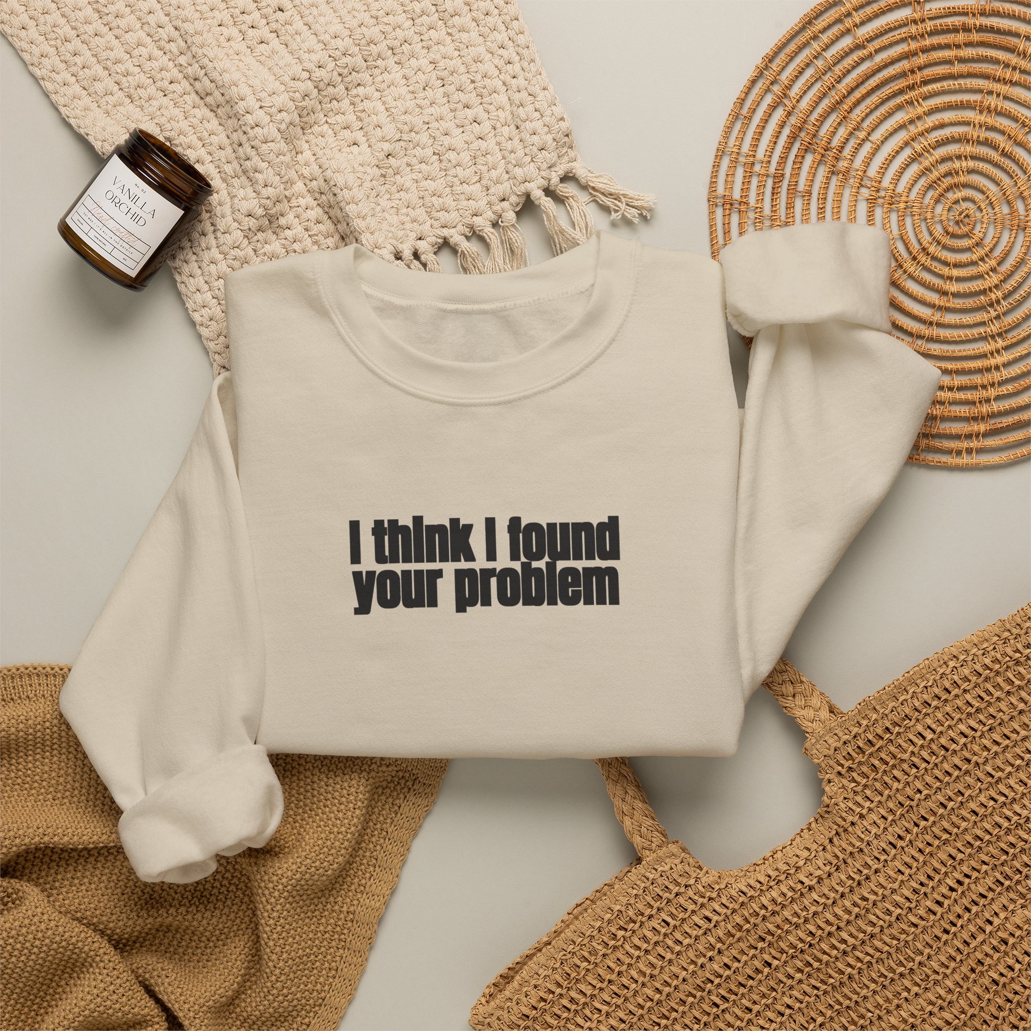 I Think I Found Your Problem Sweatshirt | Funny Sarcastic Sweatshirt | Gift for IT - Black Text - Sweatshirt - Image 8