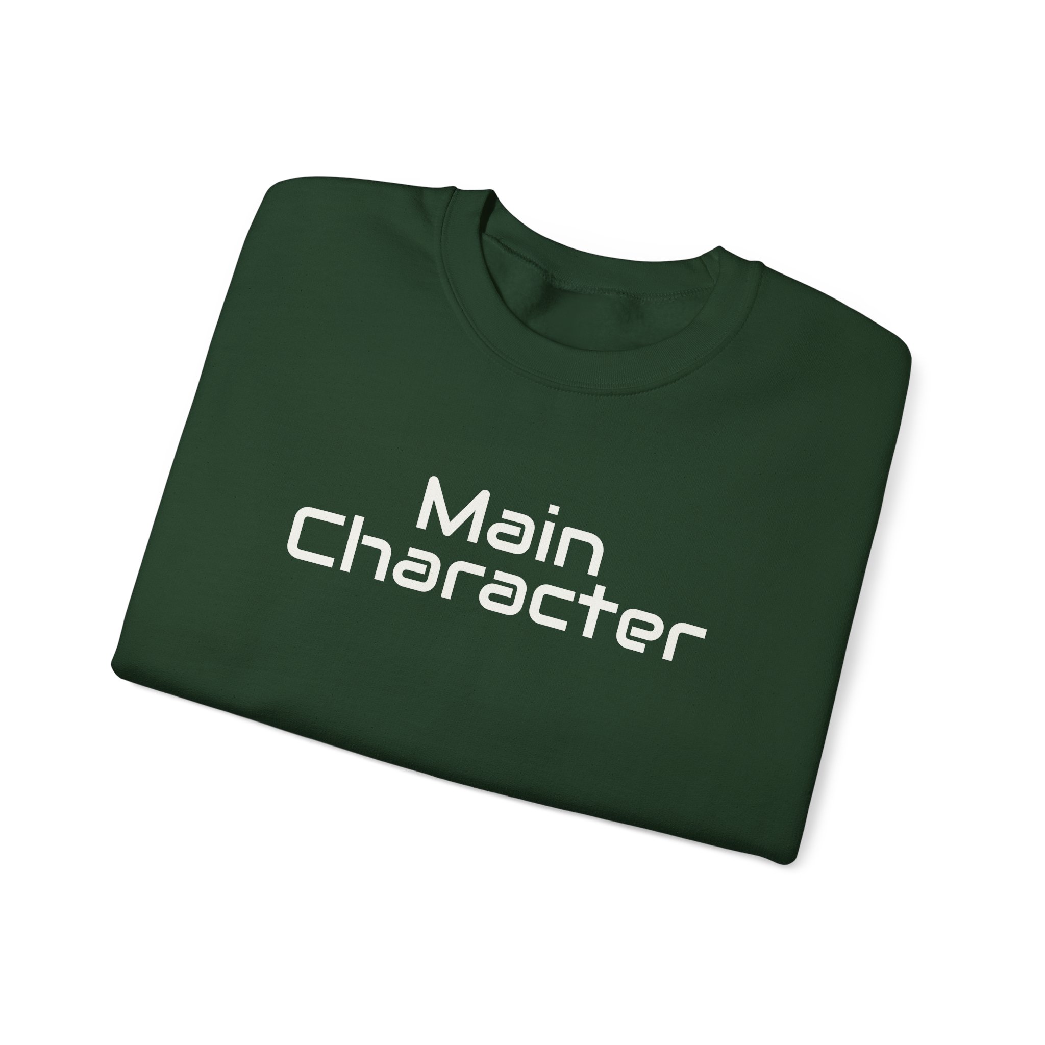 Main Character Sweatshirt | Bold Typography Sweatshirt | Gift for Gen Z - White Text - Sweatshirt - Image 11