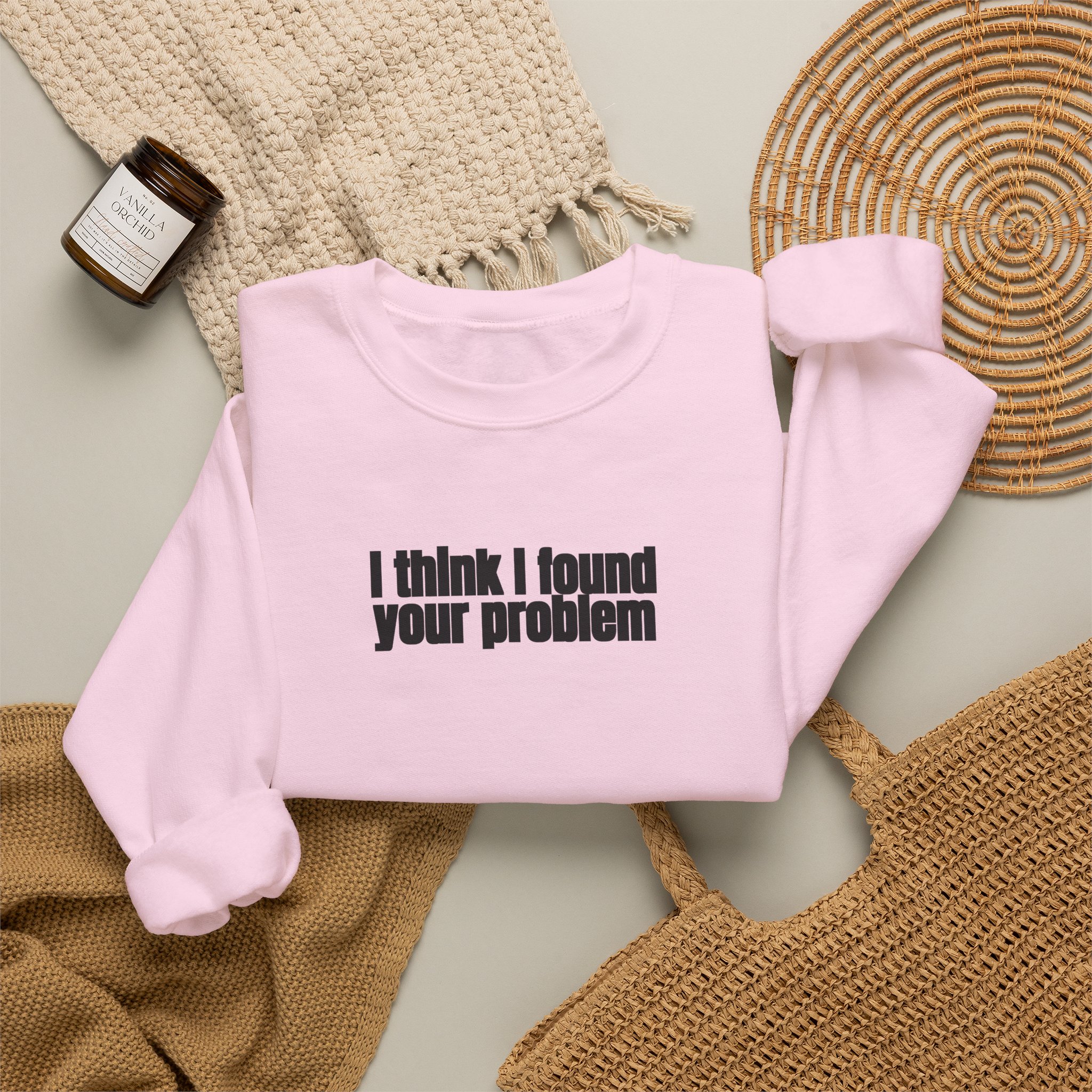 I Think I Found Your Problem Sweatshirt | Funny Sarcastic Sweatshirt | Gift for IT - Black Text - Sweatshirt - Image 16