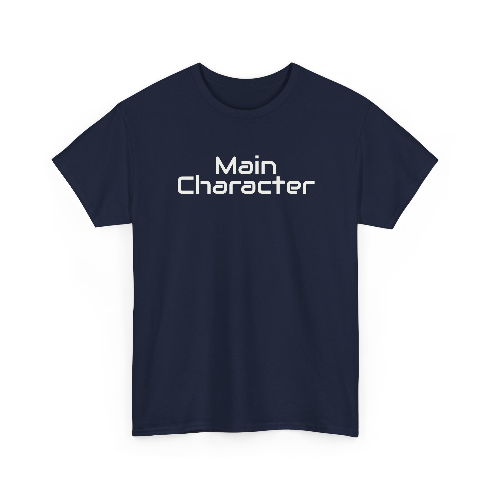 Main Character Shirt | Bold Typography Tee | Gift for Gen Z - White Text - T-Shirt - Image 15