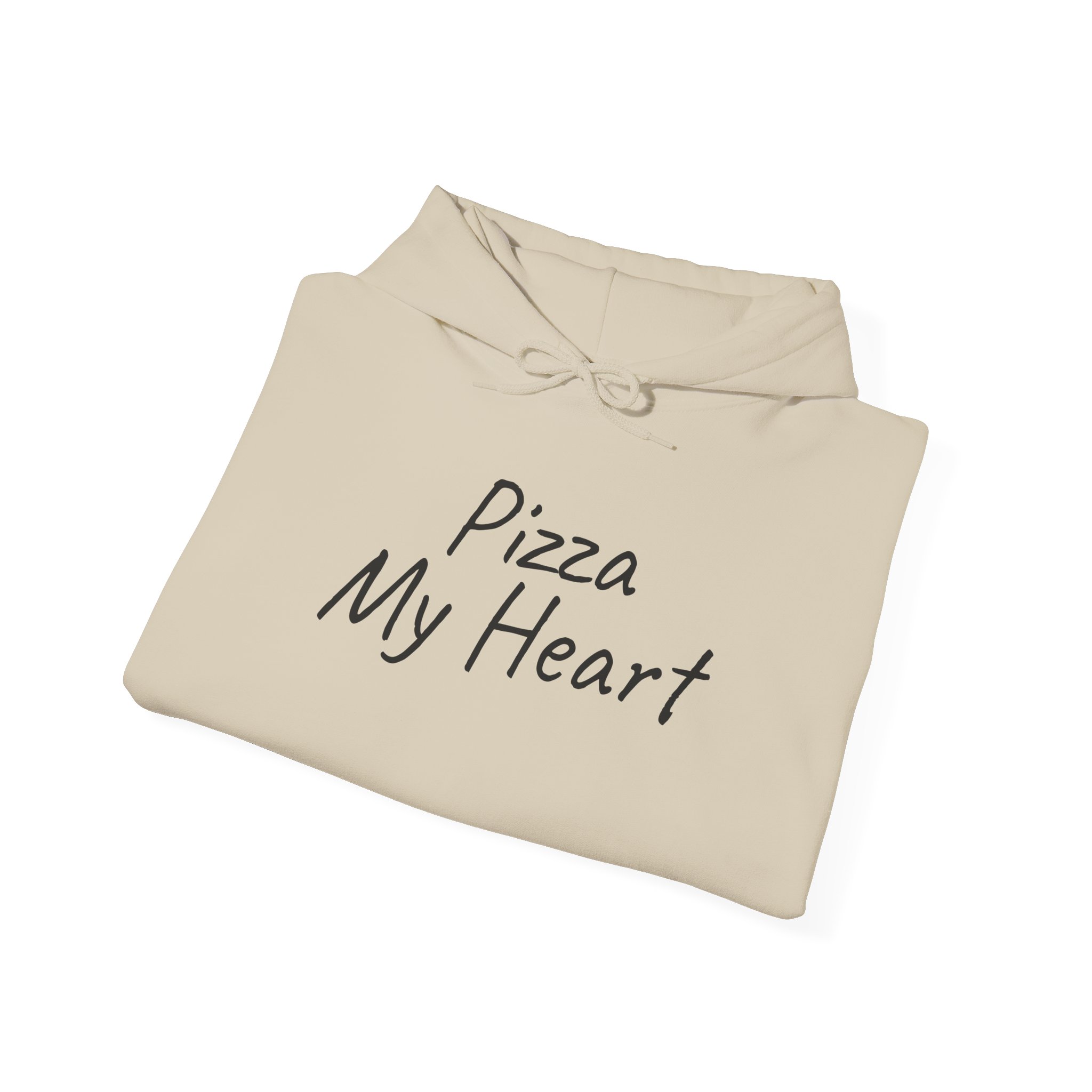 Pizza My Heart Hoodie | Cute Toddler Hoodie | Gift for Pizza Lover - Black Text - Hoodie - Image 8