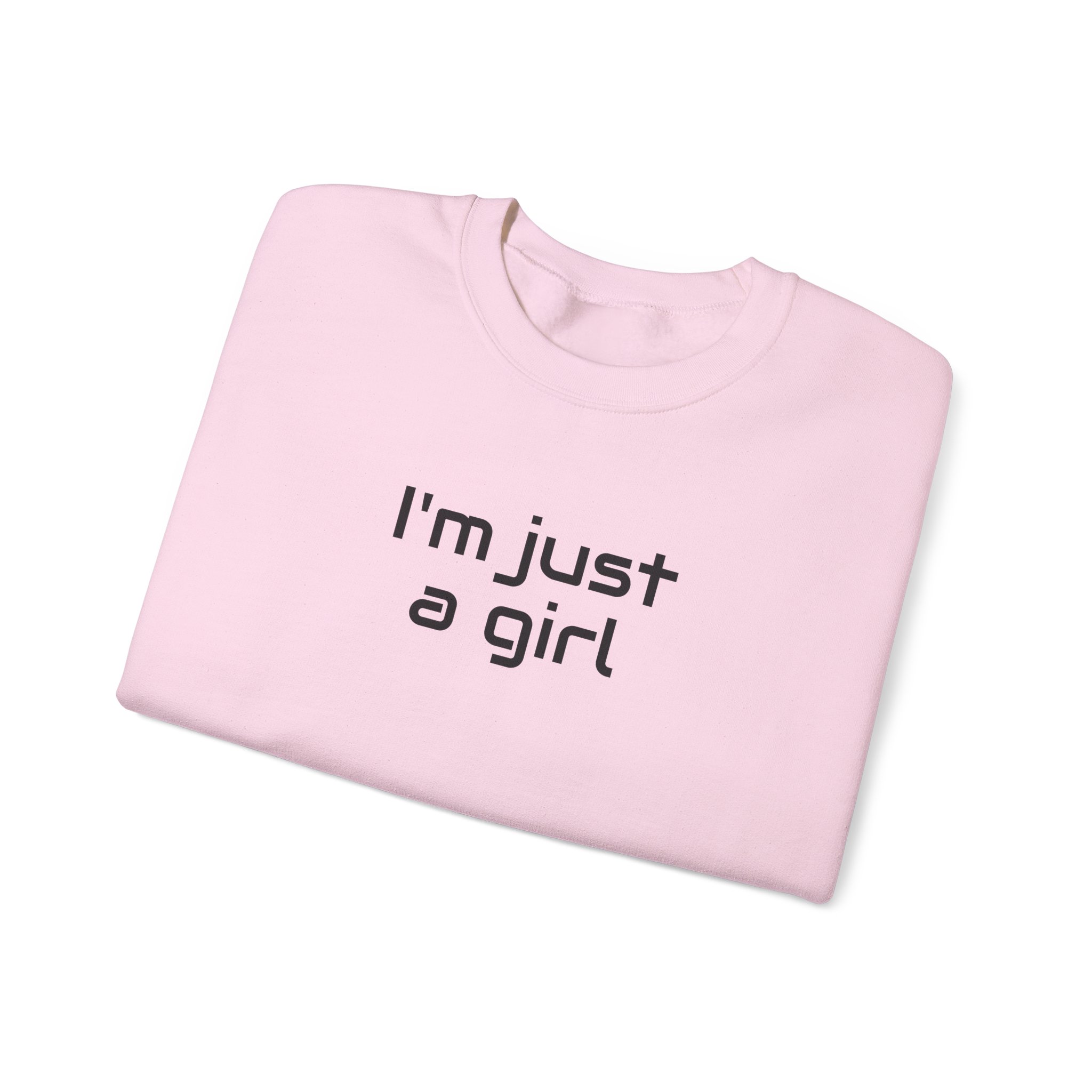 I Just A Girl Sweatshirt | Funny Sarcastic Sweatshirt | Gift for Gen Z - Black Text - Sweatshirt - Image 15