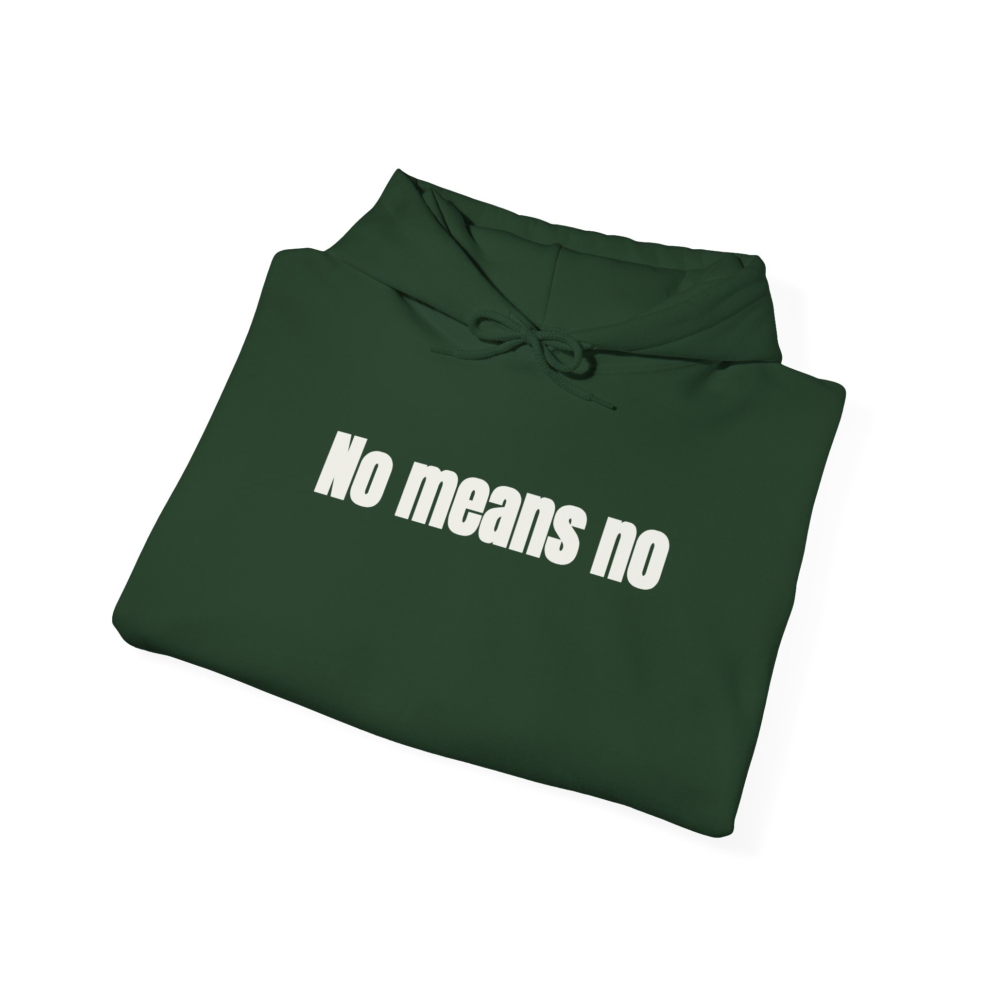 No Means No Hoodie (White Print) – Bild 12