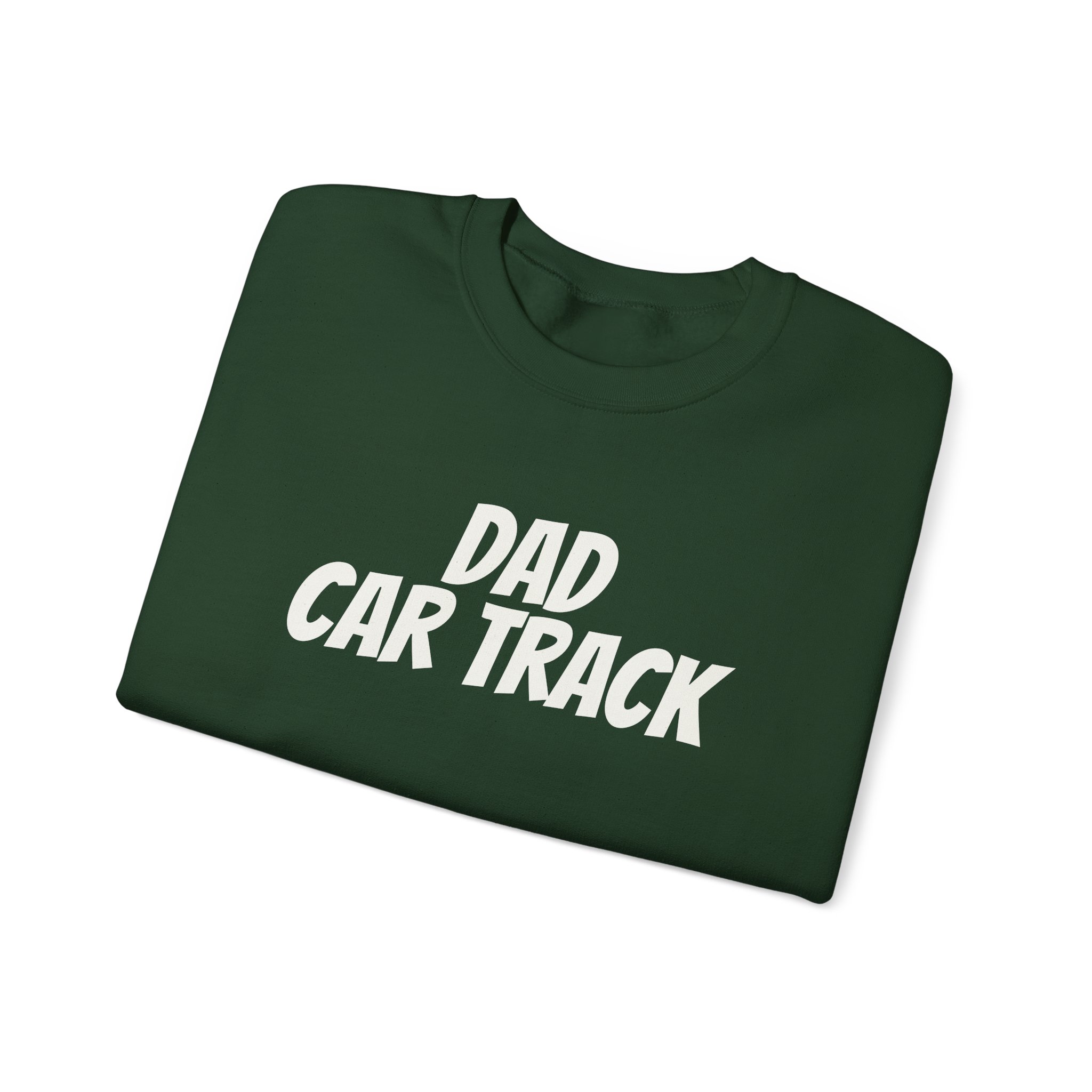 Dad Car Track Sweatshirt (White Print) – Bild 11