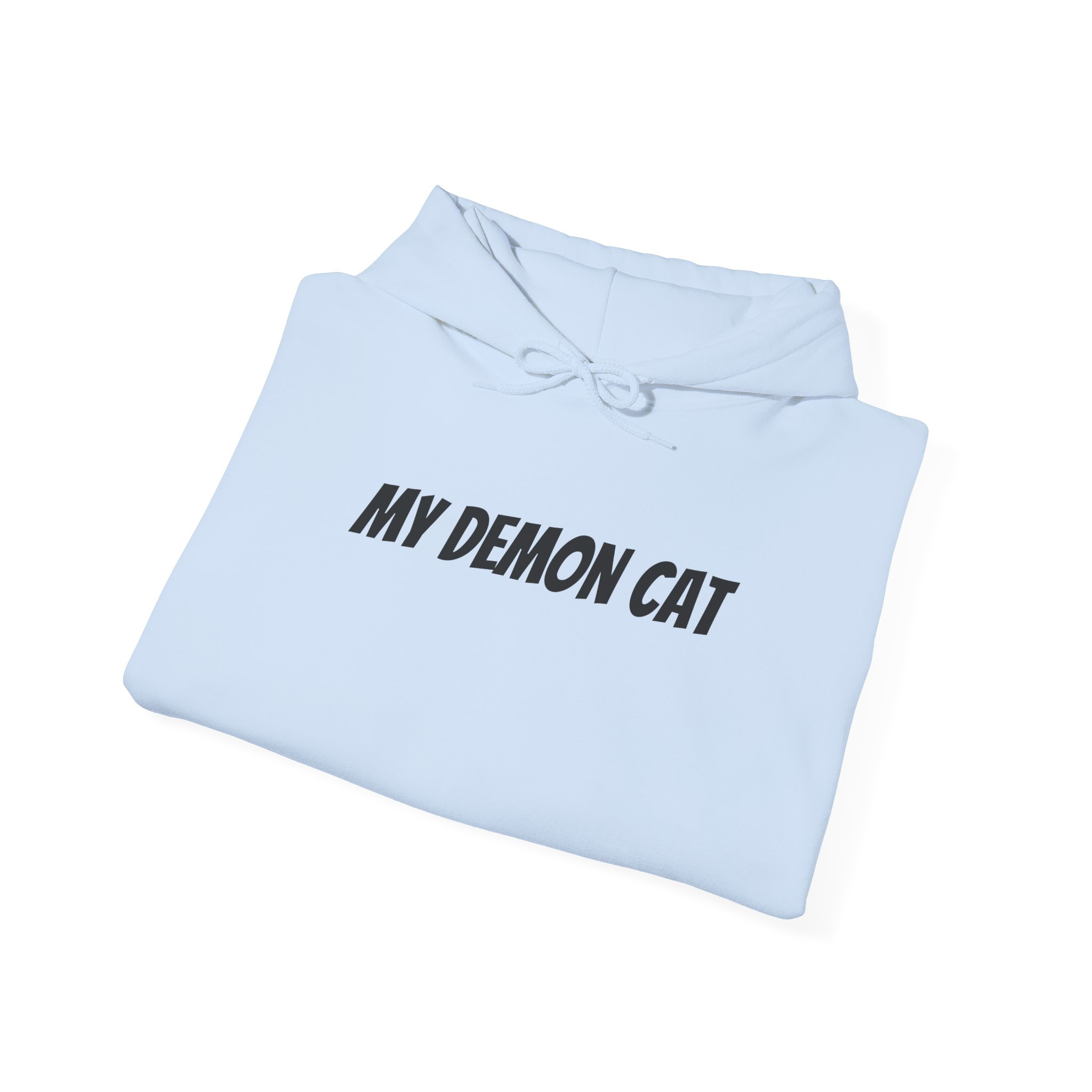 My Demon Cat Hoodie | Funny Sarcastic Hoodie | Gift for Pet Owner - Black Text - Hoodie - Image 12