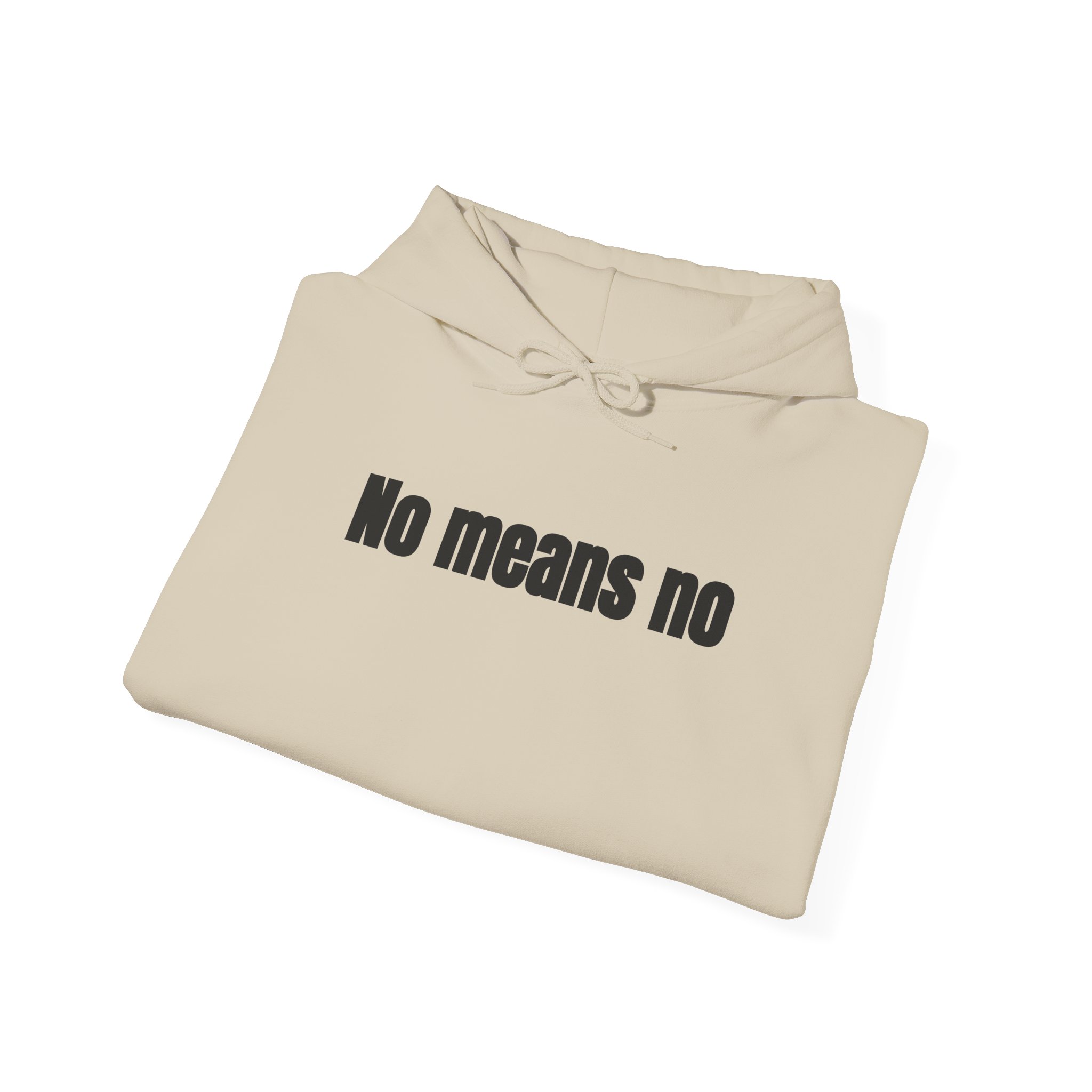 No Means No Hoodie (Black Print) – Bild 8