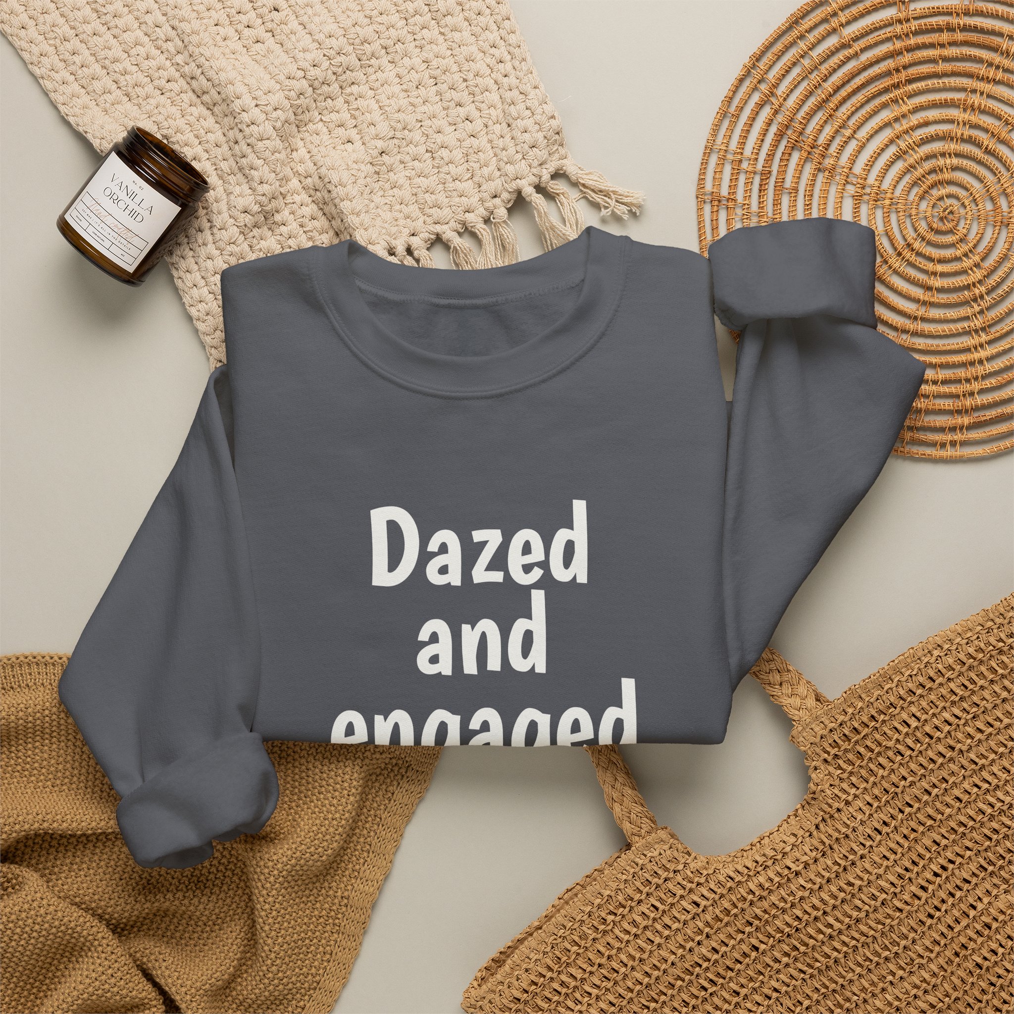 Dazed And Engaged Sweatshirt (White Print) – Bild 16