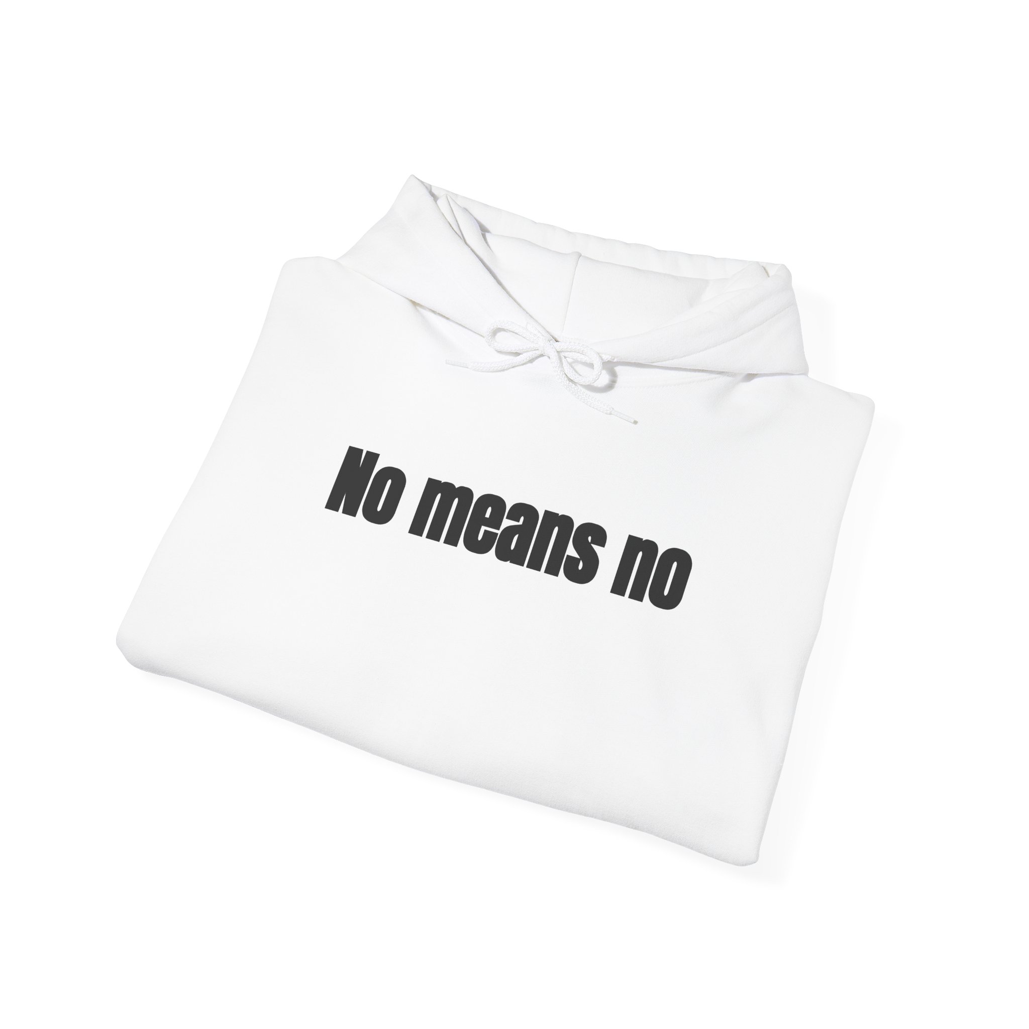No Means No Hoodie (Black Print) – Bild 4