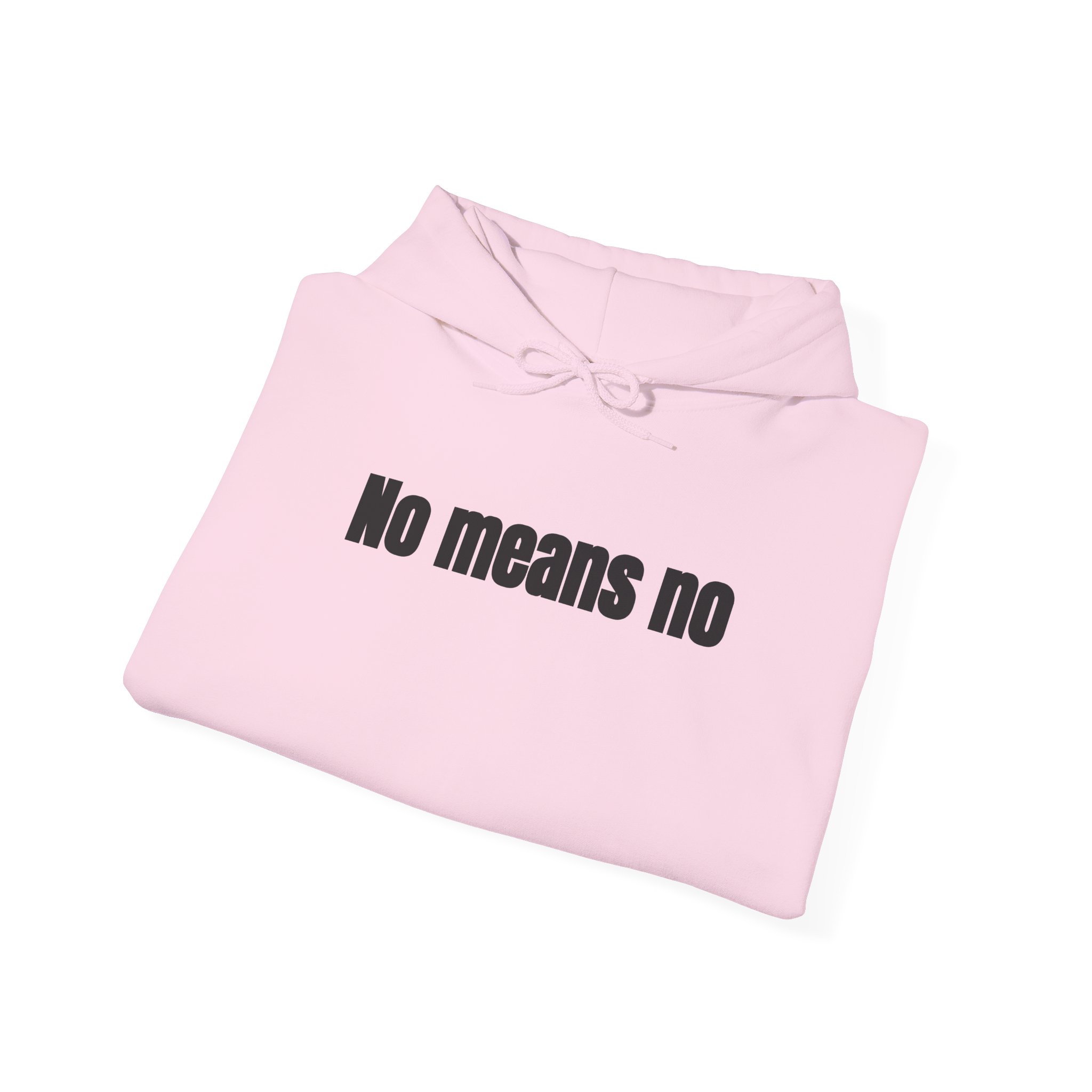 No Means No Hoodie (Black Print) – Bild 16