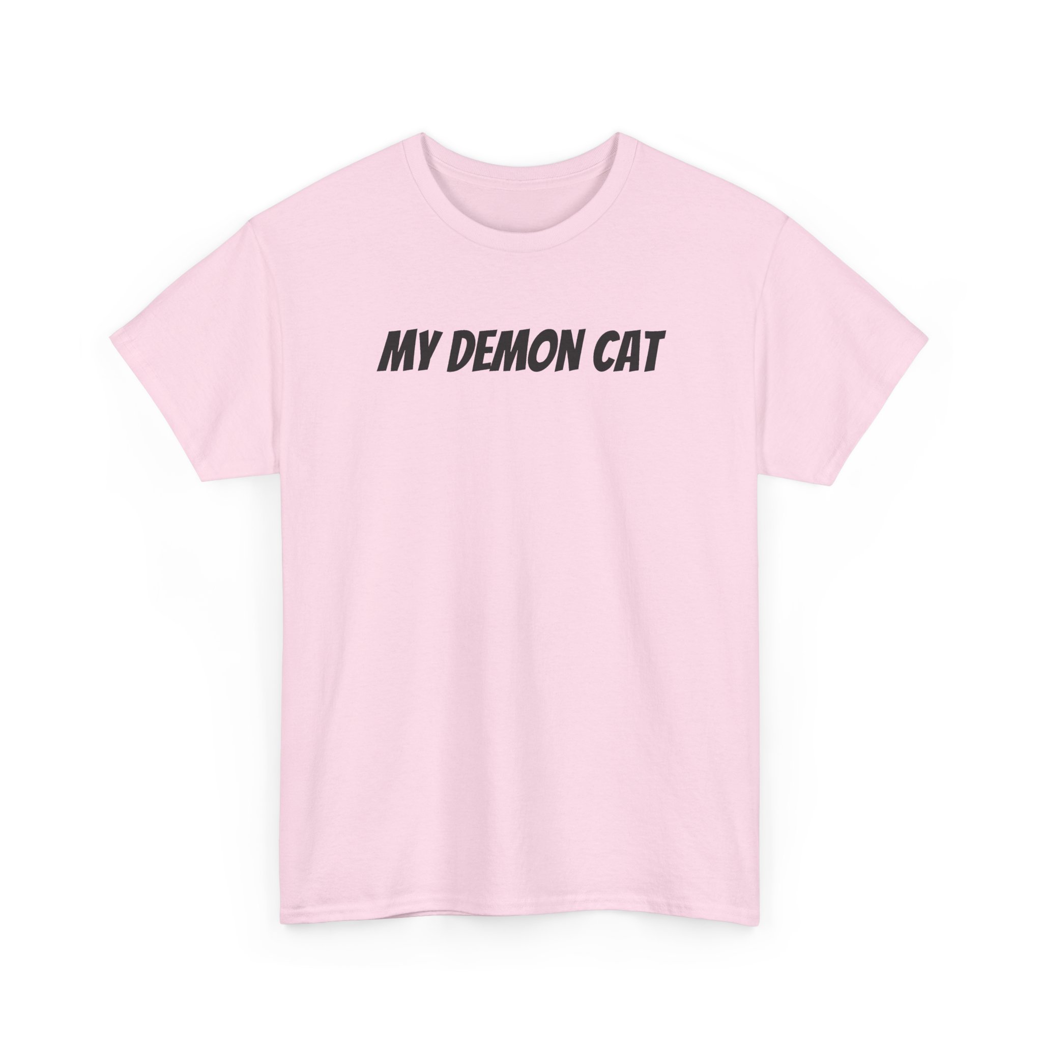 My Demon Cat Shirt | Funny Sarcastic Tee | Gift for Pet Owner - Black Text - T-Shirt - Image 11