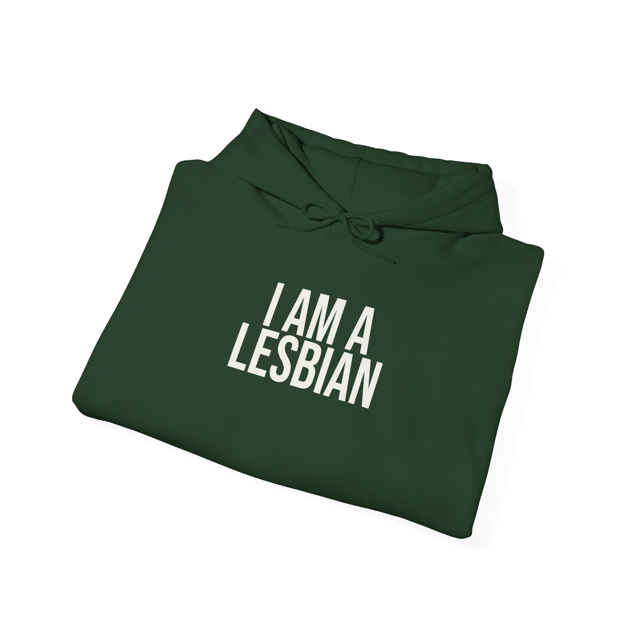 I Am A Lesbian Hoodie | Bold Hoodie | Gift For LGBTQ Pride - White Text - Hoodie - Image 12