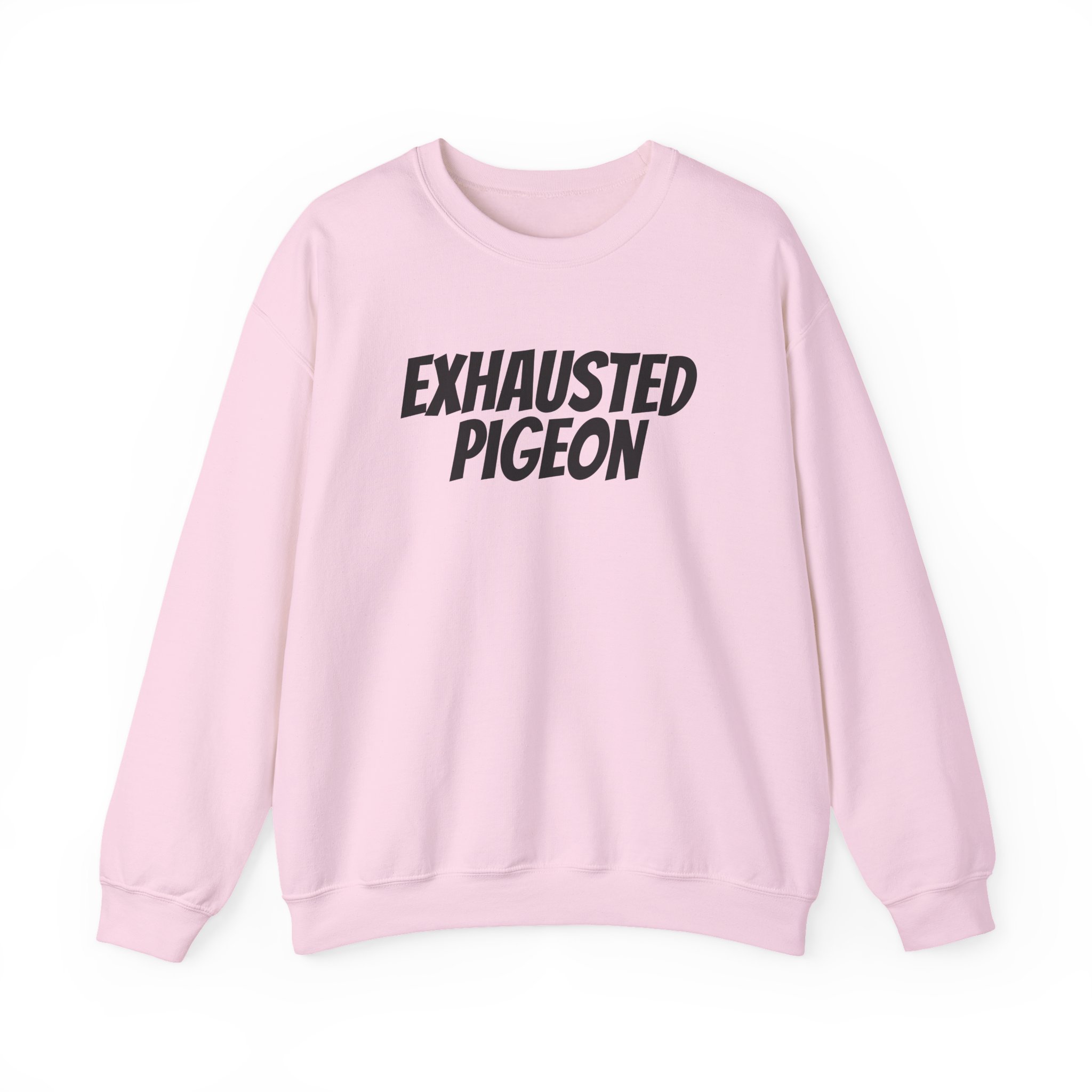 Exhausted Pigeon Sweatshirt (Black Print) – Image 13