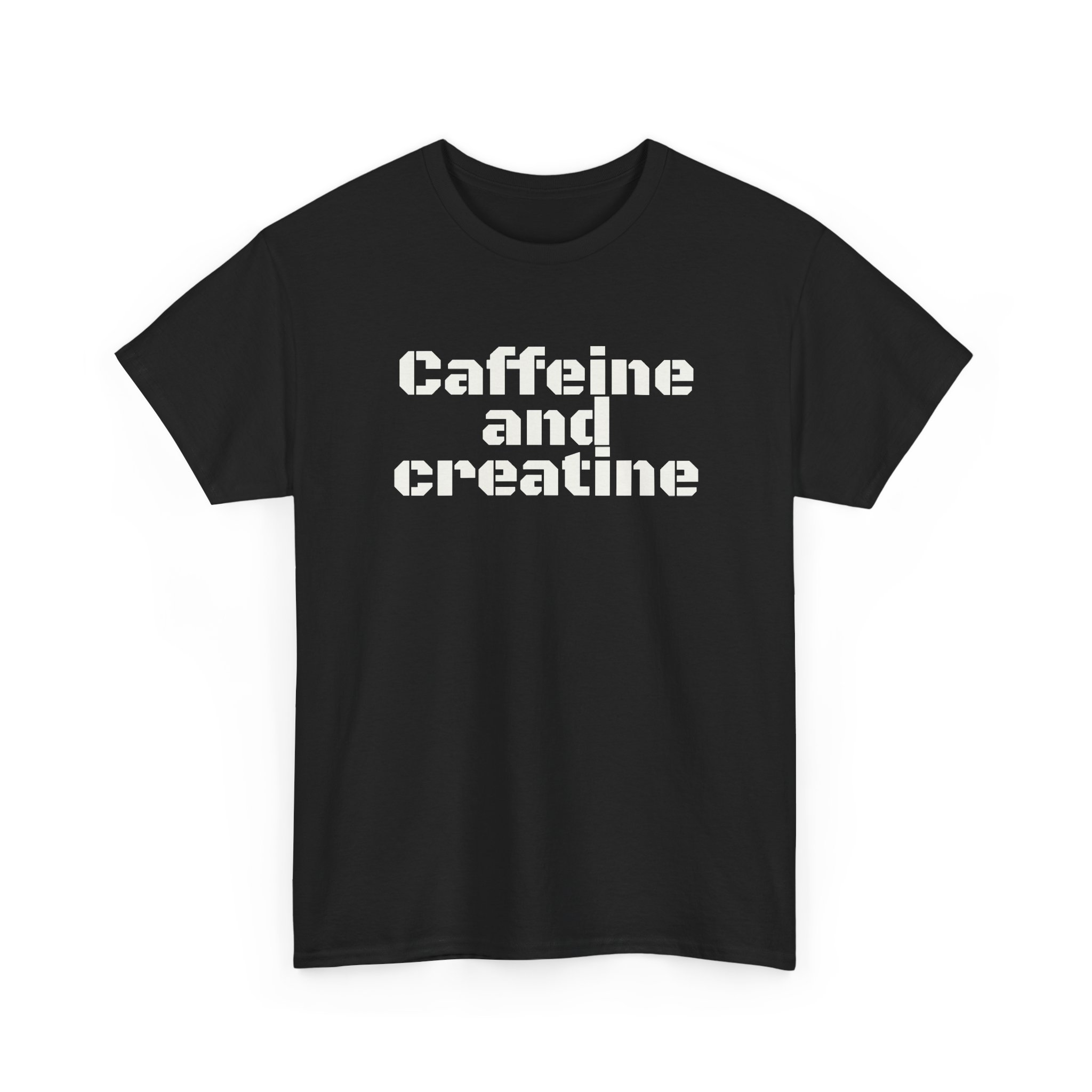 Caffeine And Creatine T-Shirt (White Print) - Image 3