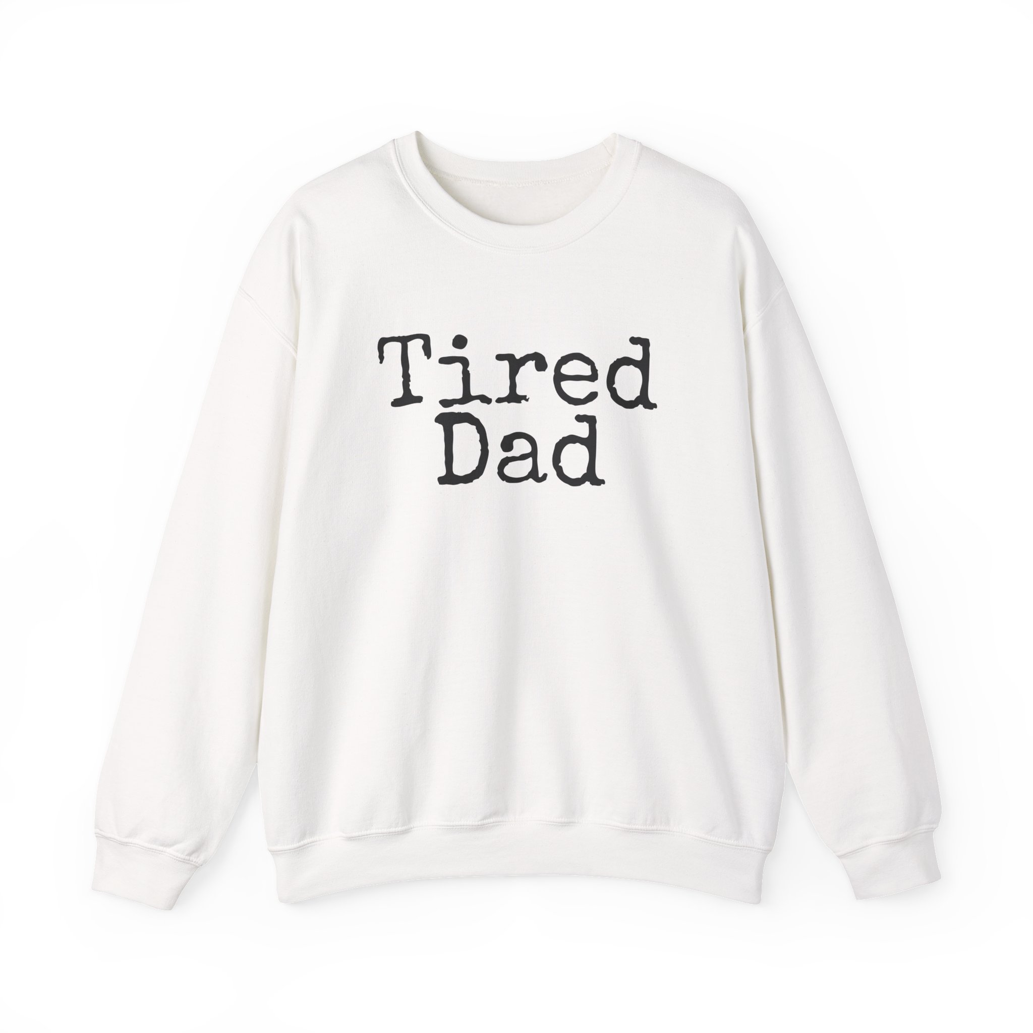 Sweat-shirt Tired Dad (impression noire)