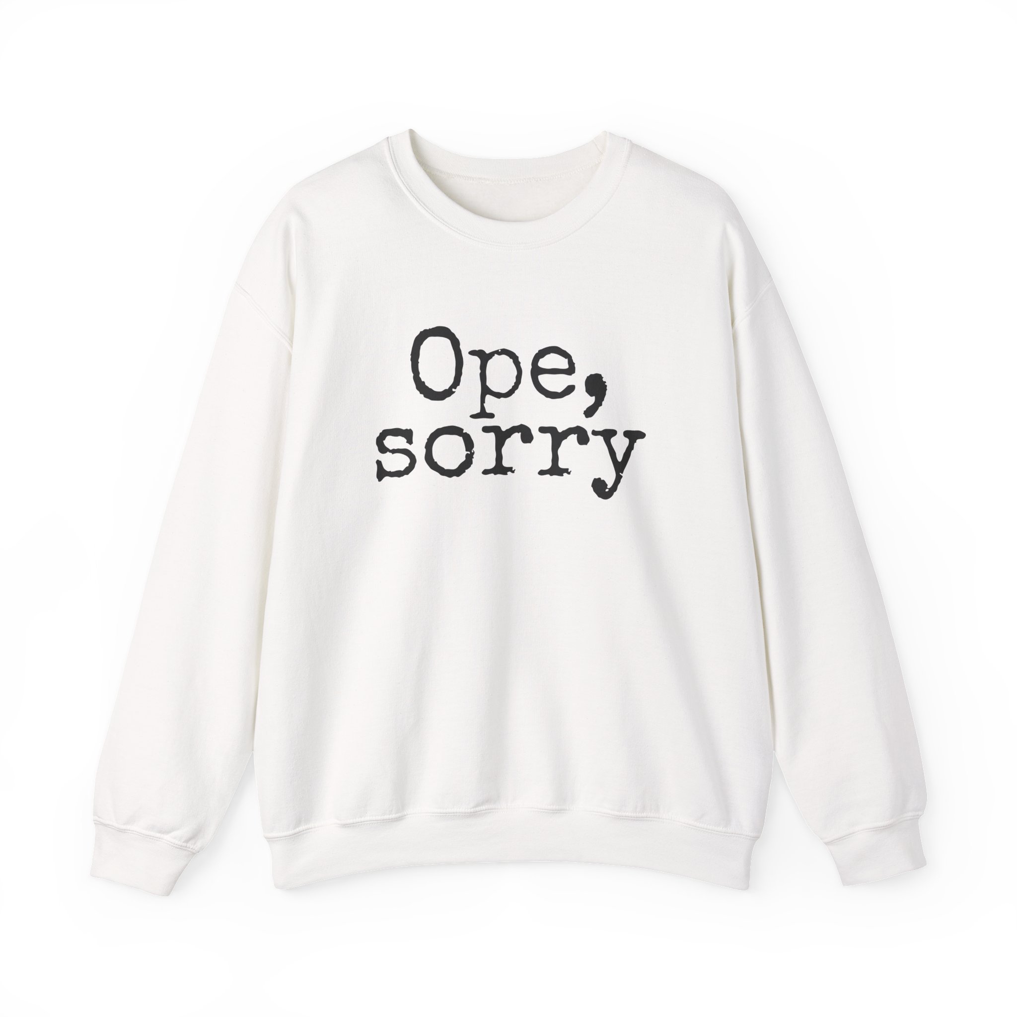 Sweat-shirt Ope, Sorry (impression noire)