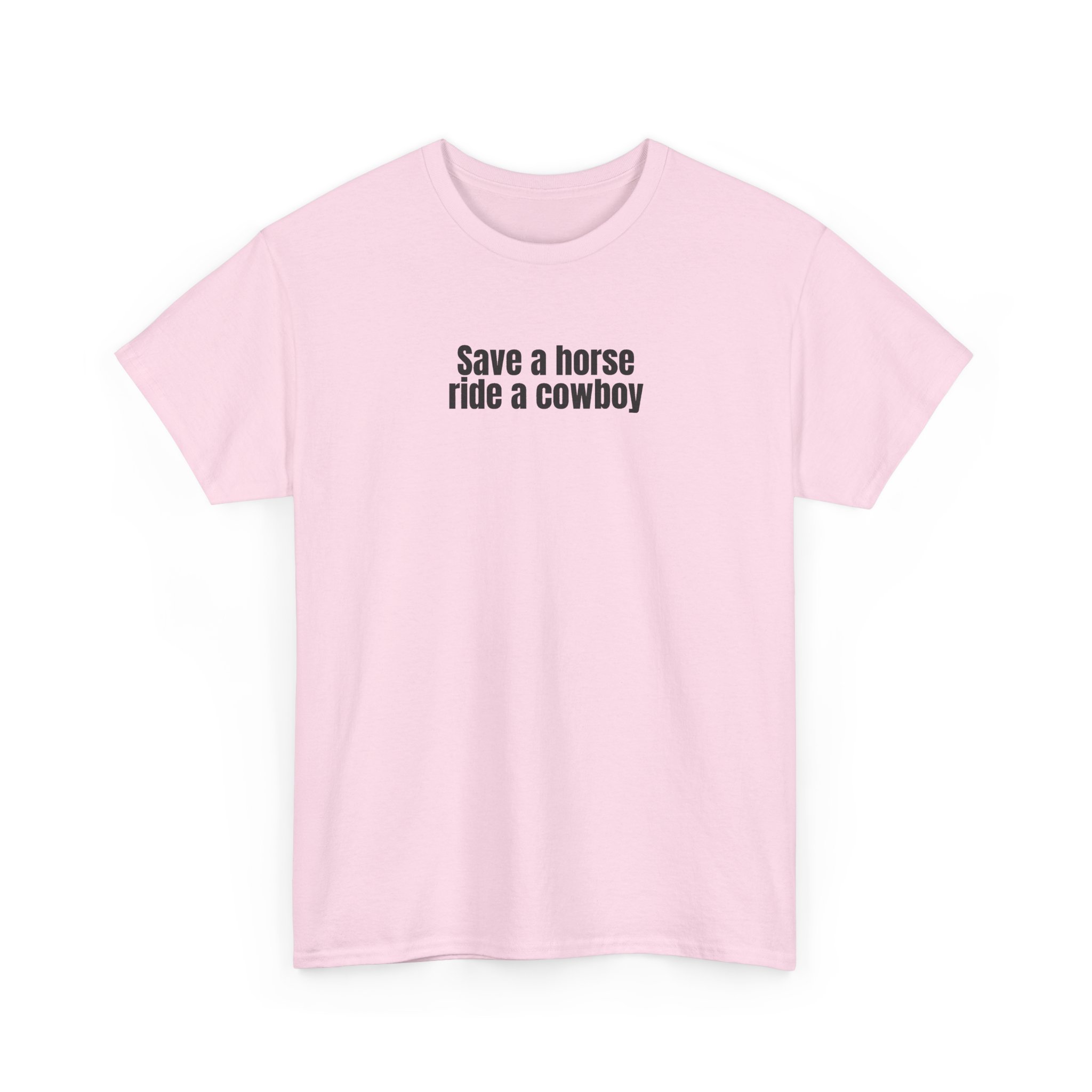 Save A Horse Ride A Cowboy T-Shirt (Black Print) – Image 11