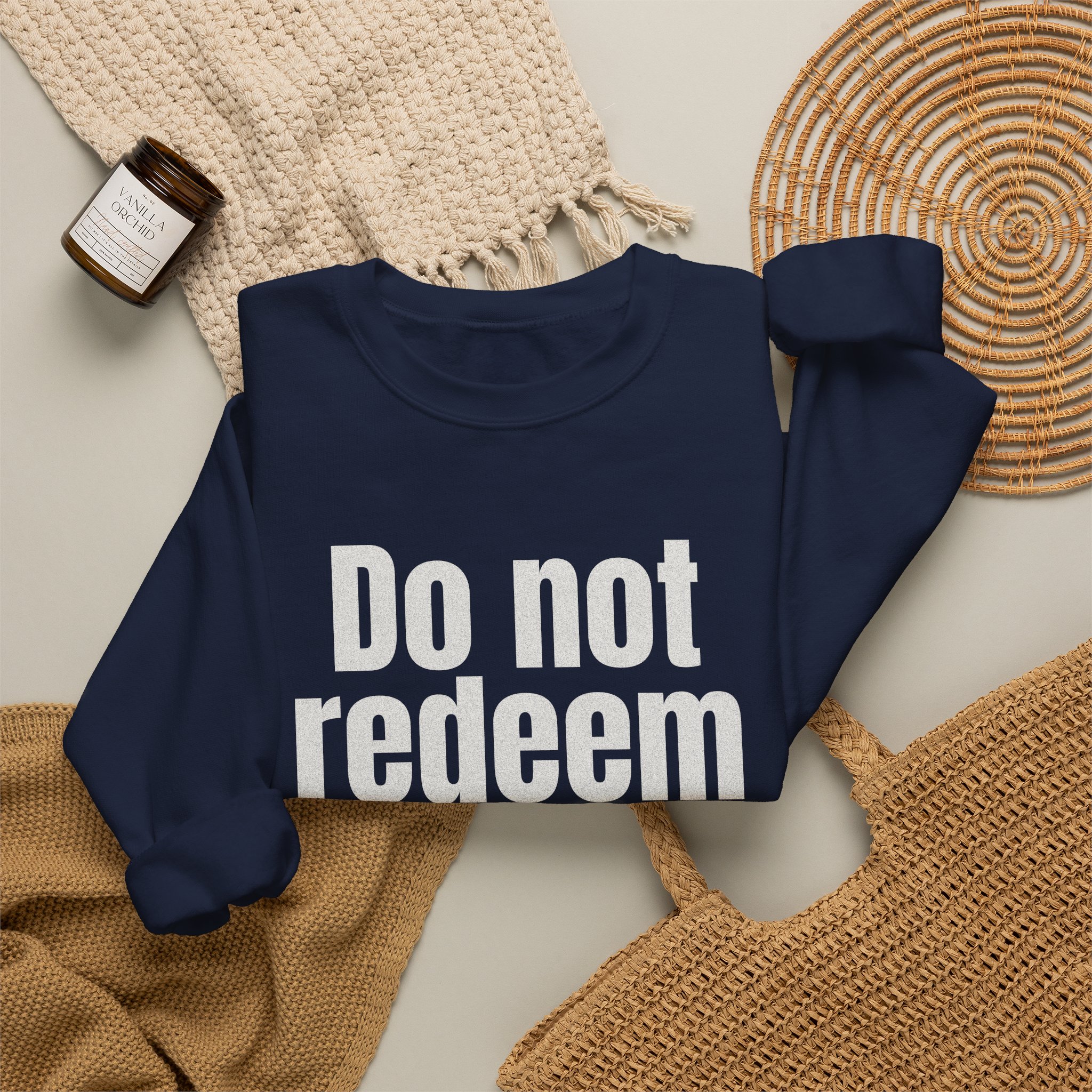 Do Not Redeem Sweatshirt | Funny Internet Sweatshirt | Gift for Meme Lover - White Text - Sweatshirt - Image 20