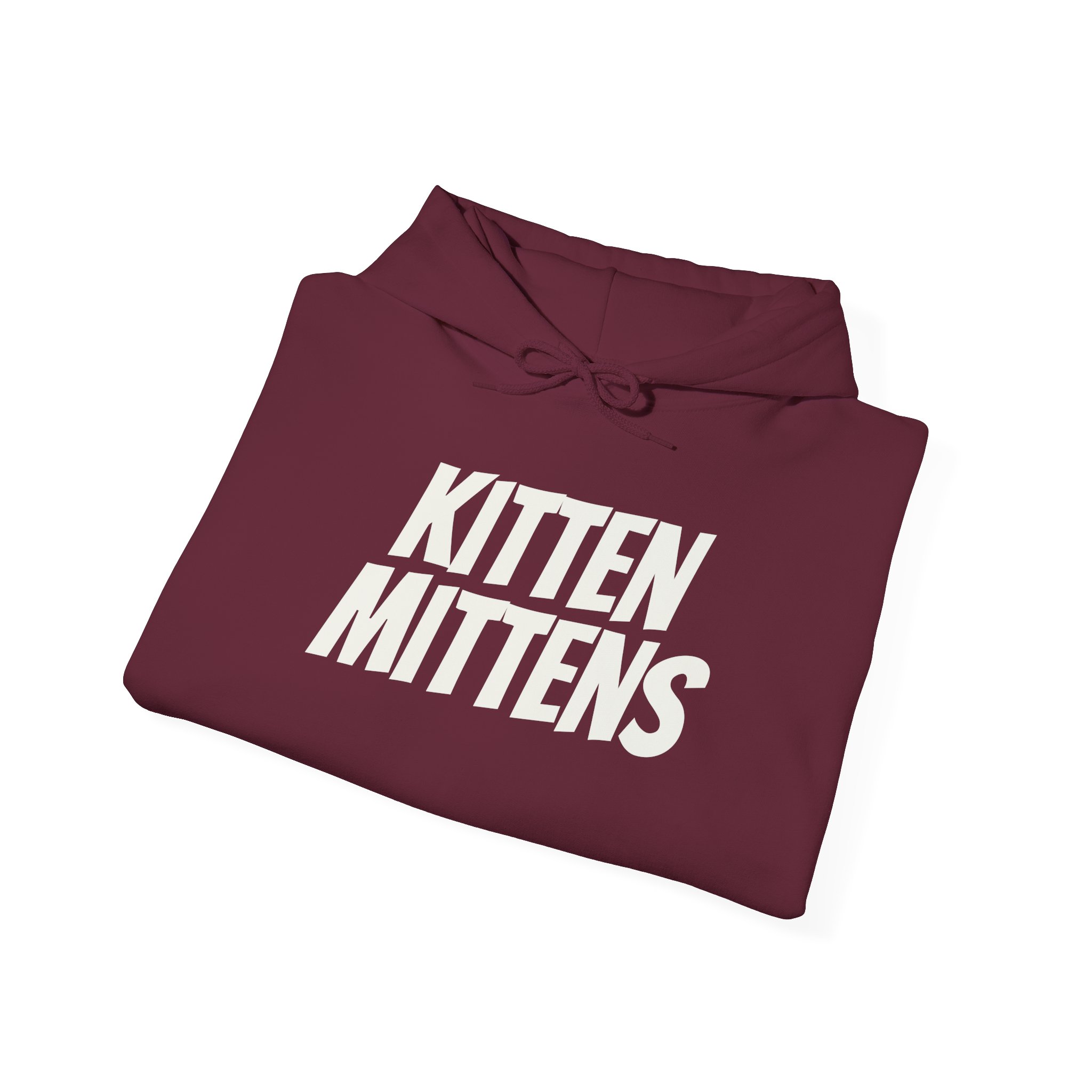 Kitten Mittens Hoodie | Funny Sarcastic Hoodie | Gift for Sitcom Fans - White Text - Hoodie - Image 8
