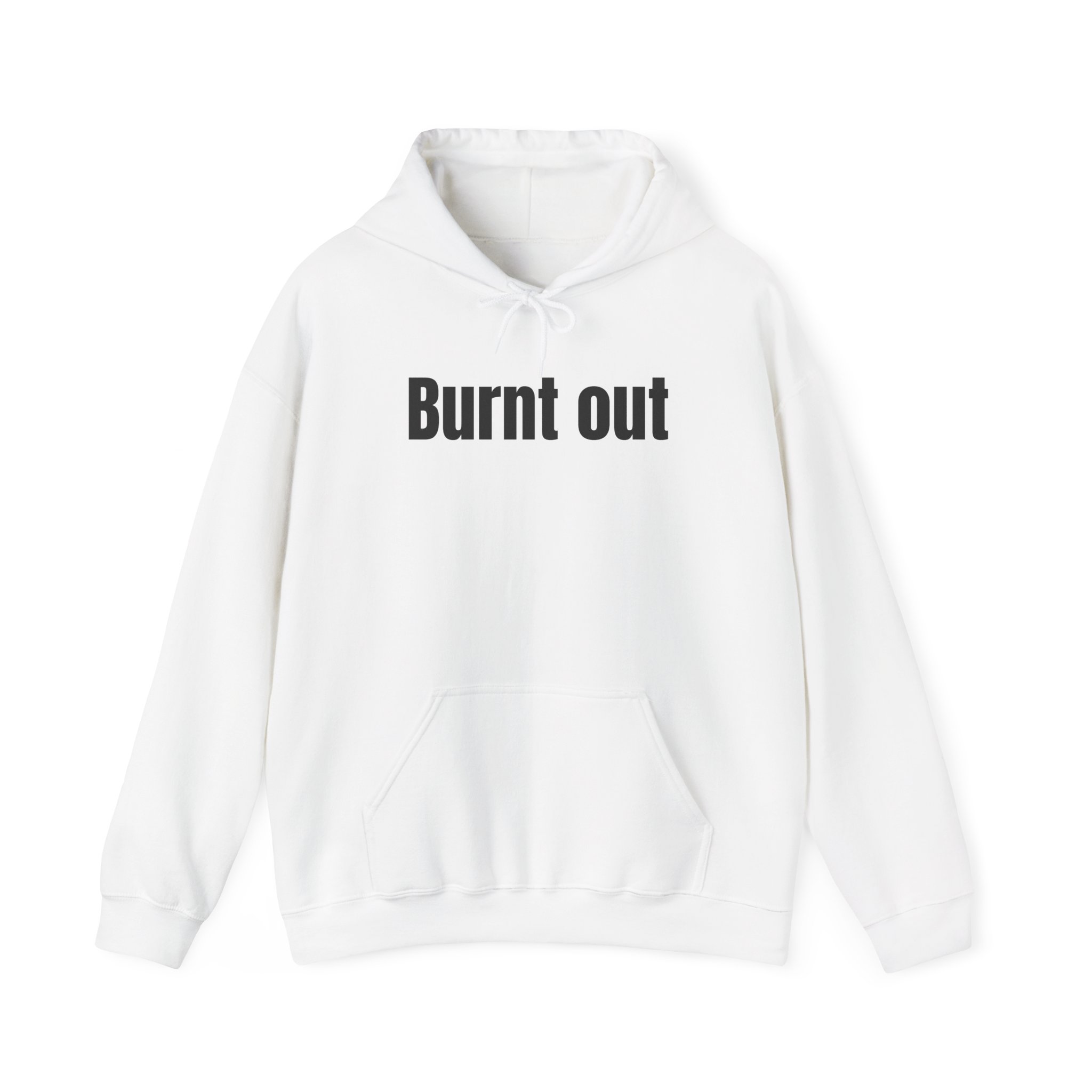 Sweat à capuche Burnt Out (impression noire)