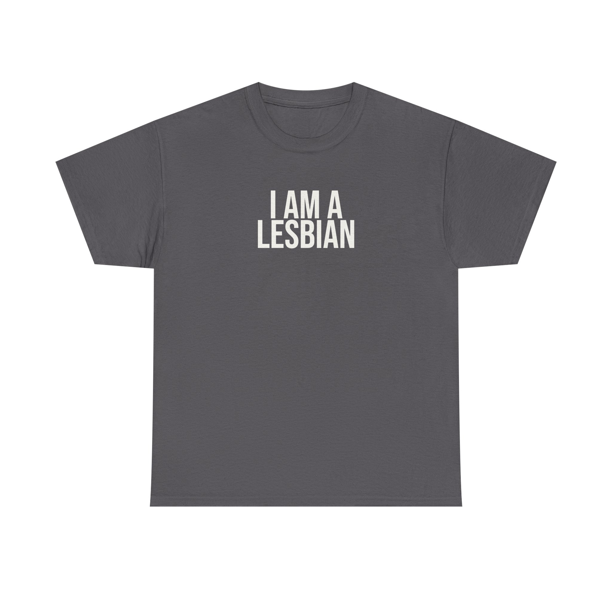 I Am A Lesbian Shirt | Bold Tee | Gift For LGBTQ Pride - White Text - T-Shirt - Image 9