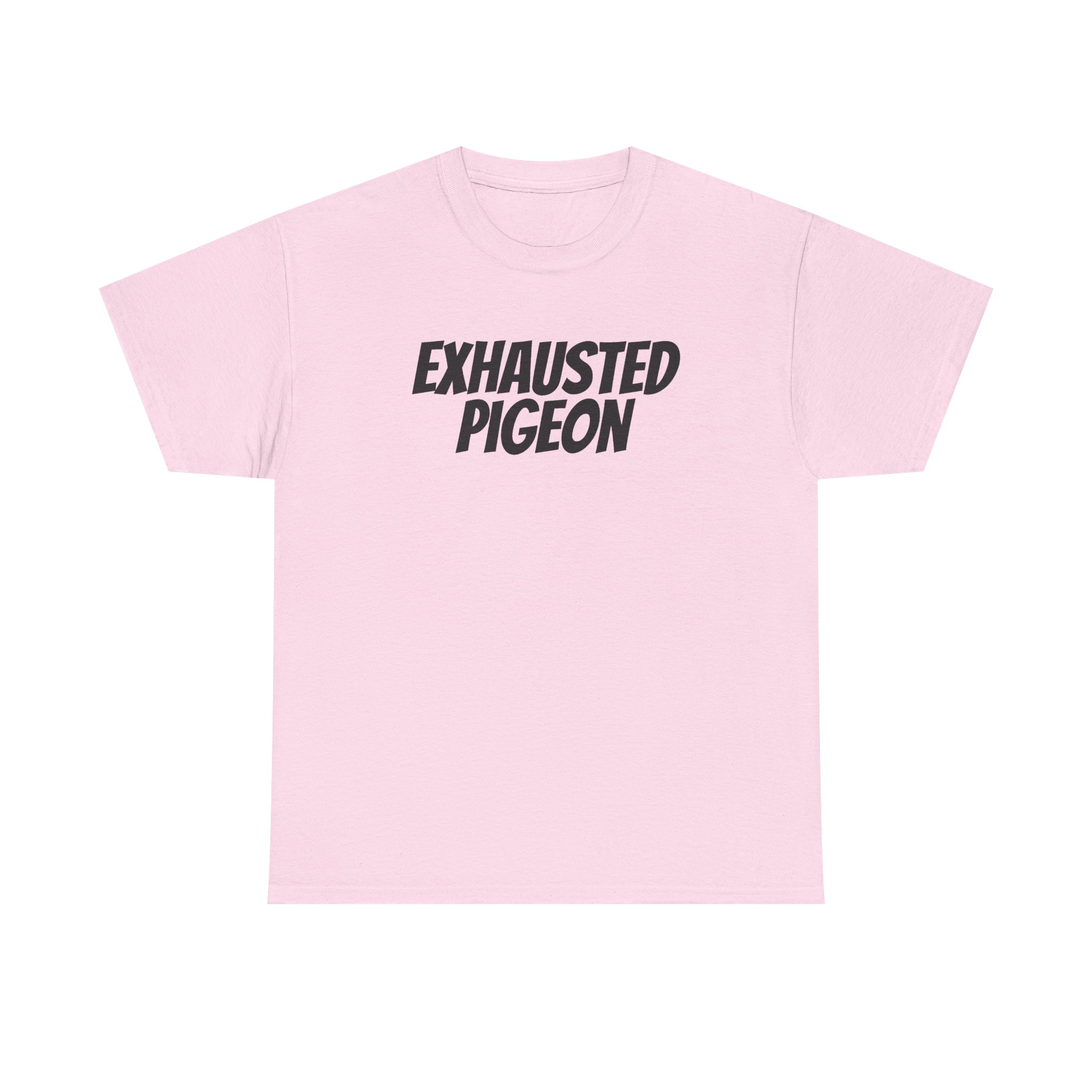 Exhausted Pigeon T-Shirt (Black Print) - Image 9