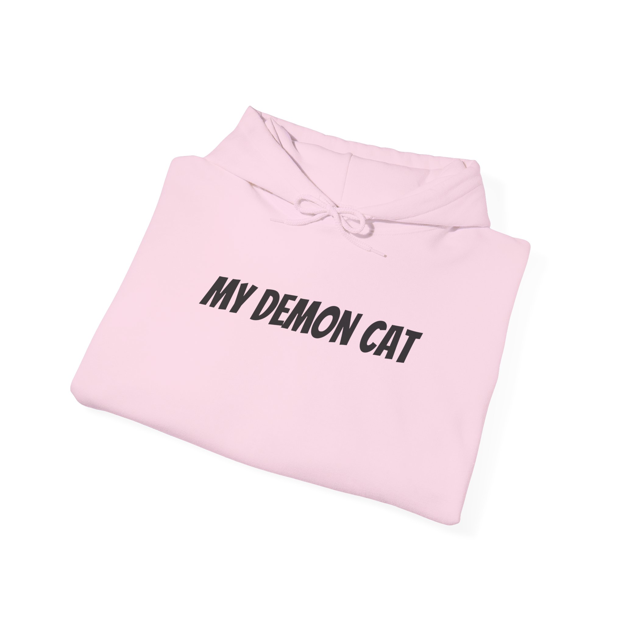 My Demon Cat Hoodie | Funny Sarcastic Hoodie | Gift for Pet Owner - Black Text - Hoodie - Image 16