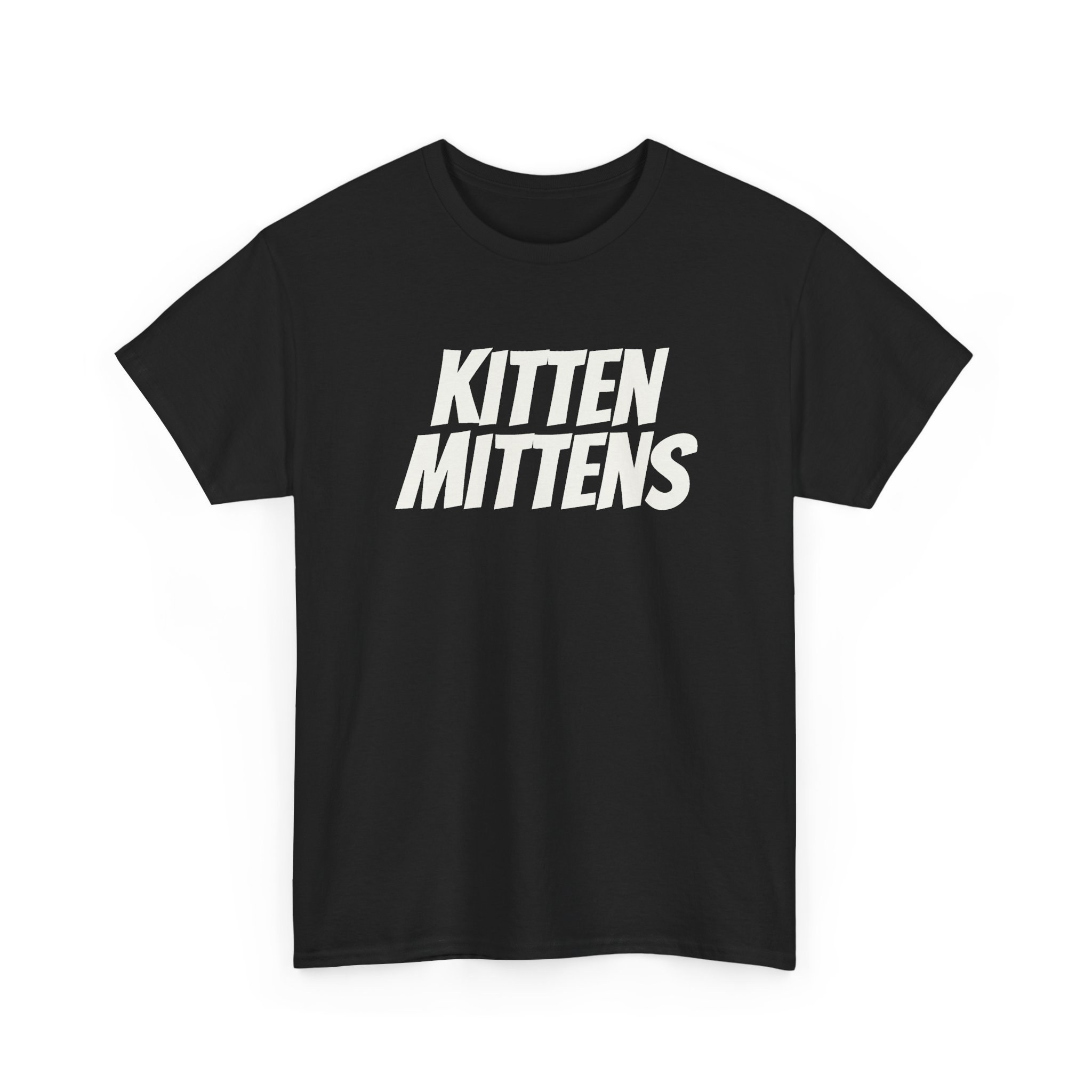Kitten Mittens Shirt | Funny Sarcastic Tee | Gift for Sitcom Fans - White Text - T-Shirt - Image 3
