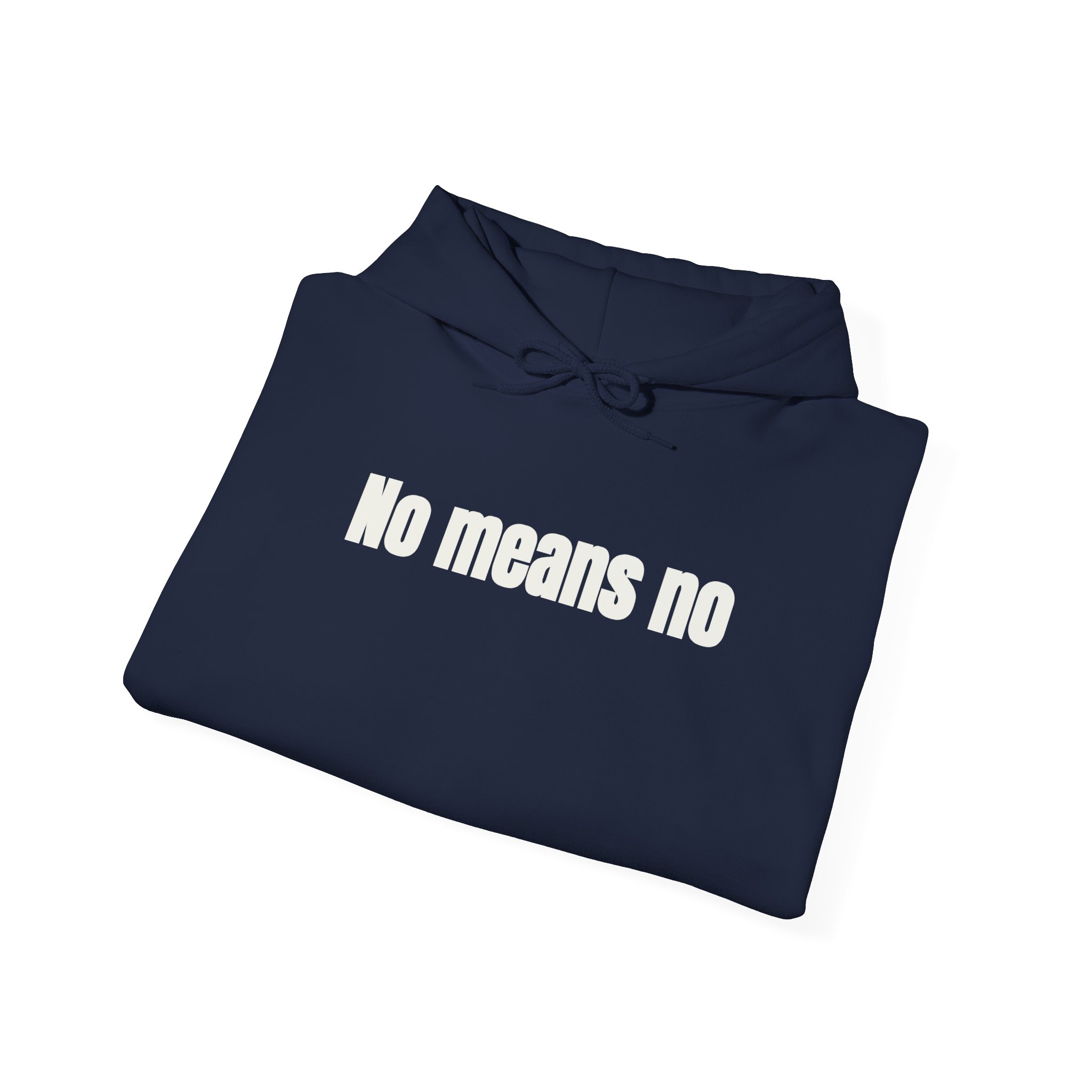 No Means No Hoodie (White Print) – Bild 20