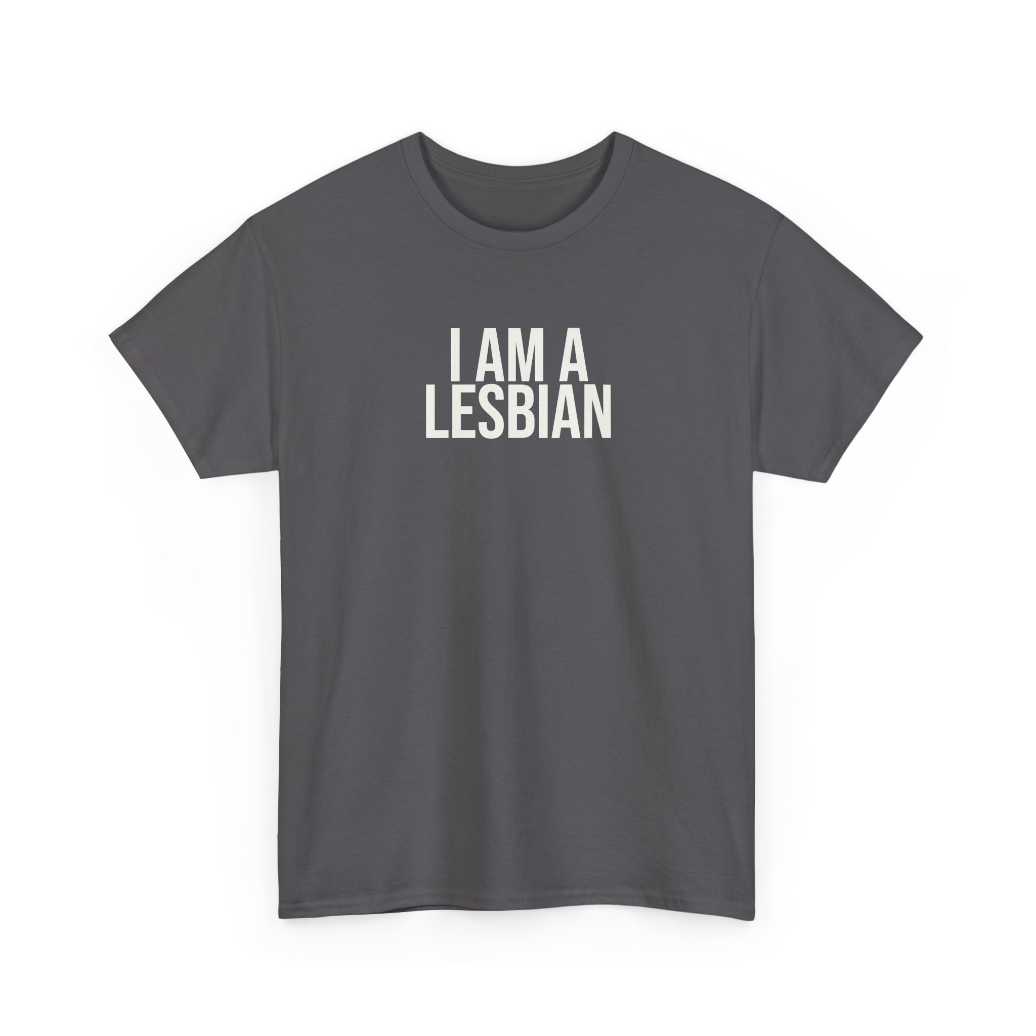 I Am A Lesbian Shirt | Bold Tee | Gift For LGBTQ Pride - White Text - T-Shirt - Image 11
