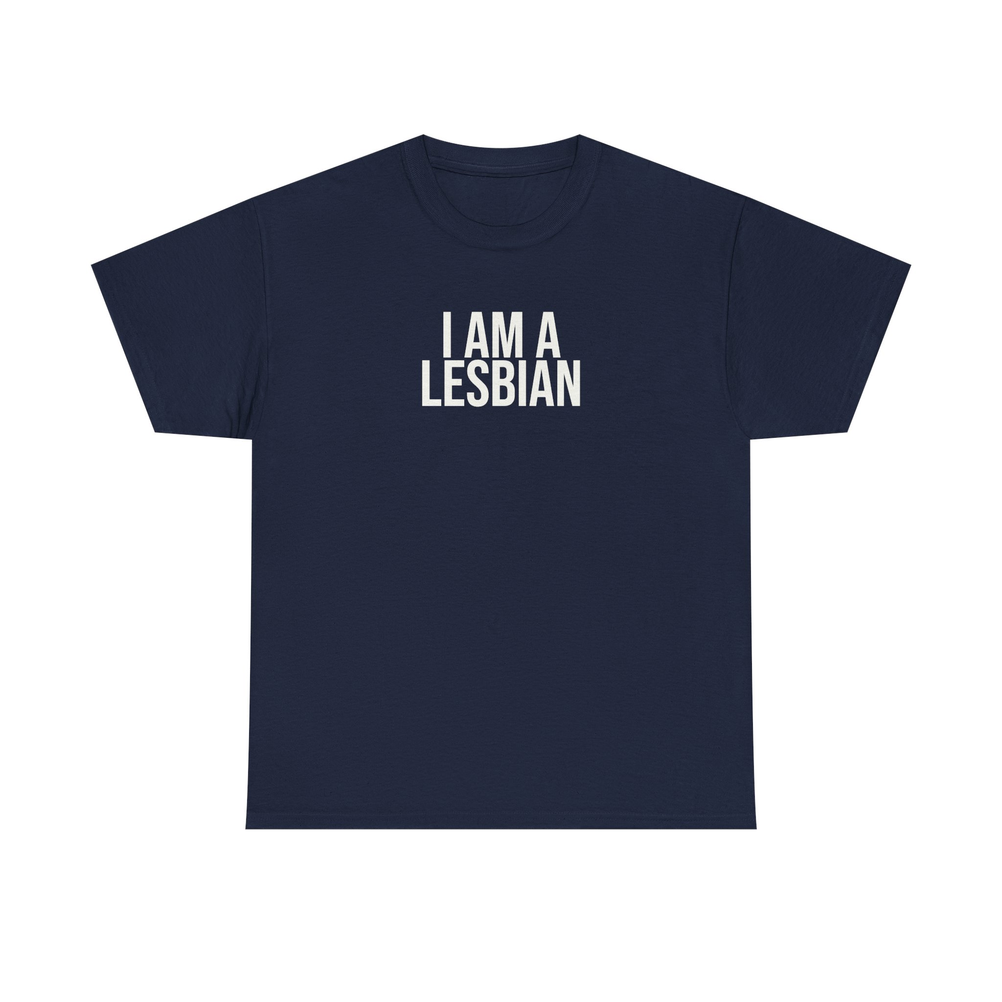 I Am A Lesbian Shirt | Bold Tee | Gift For LGBTQ Pride - White Text - T-Shirt - Image 13