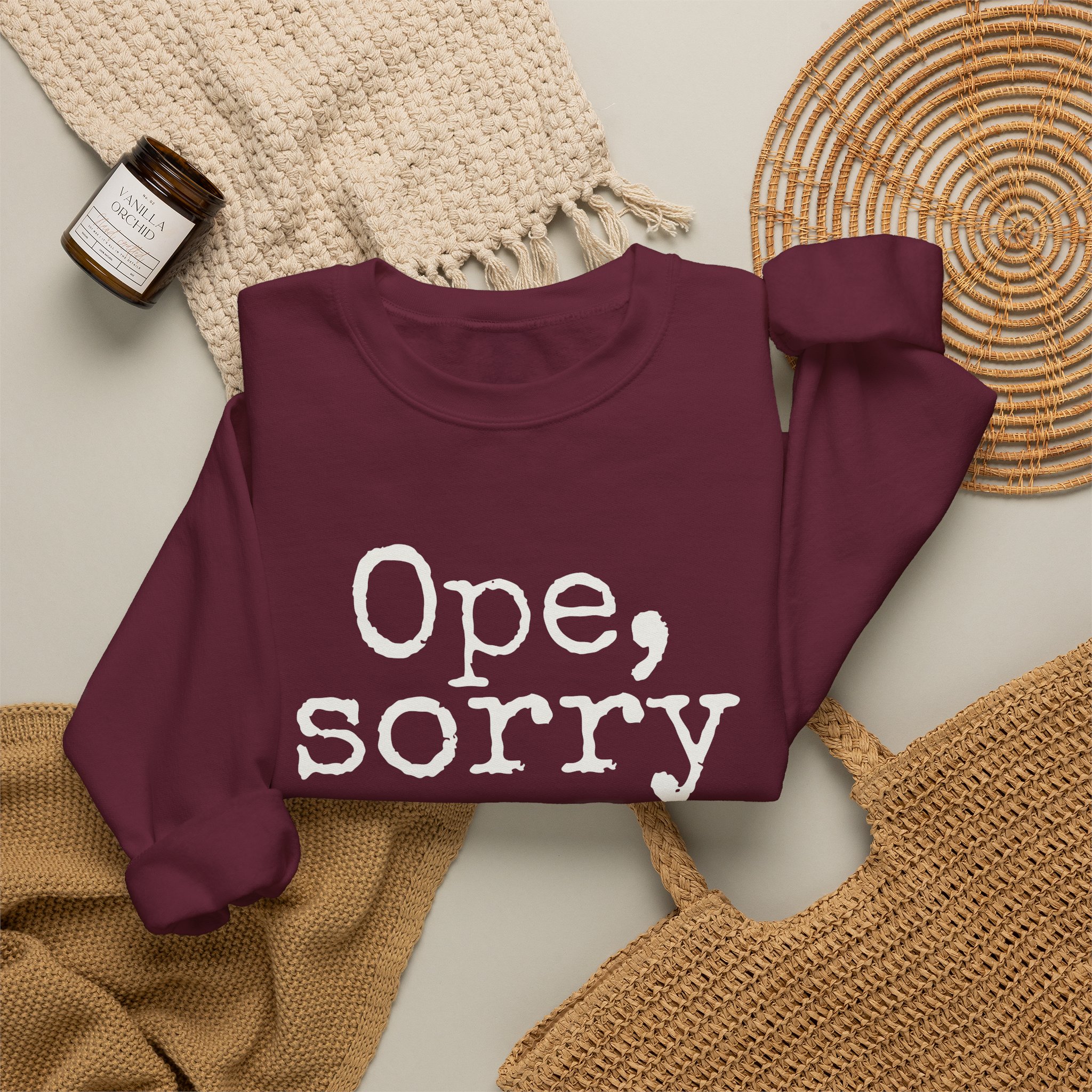 Ope, Sorry Sweatshirt (White Print) – Bild 8
