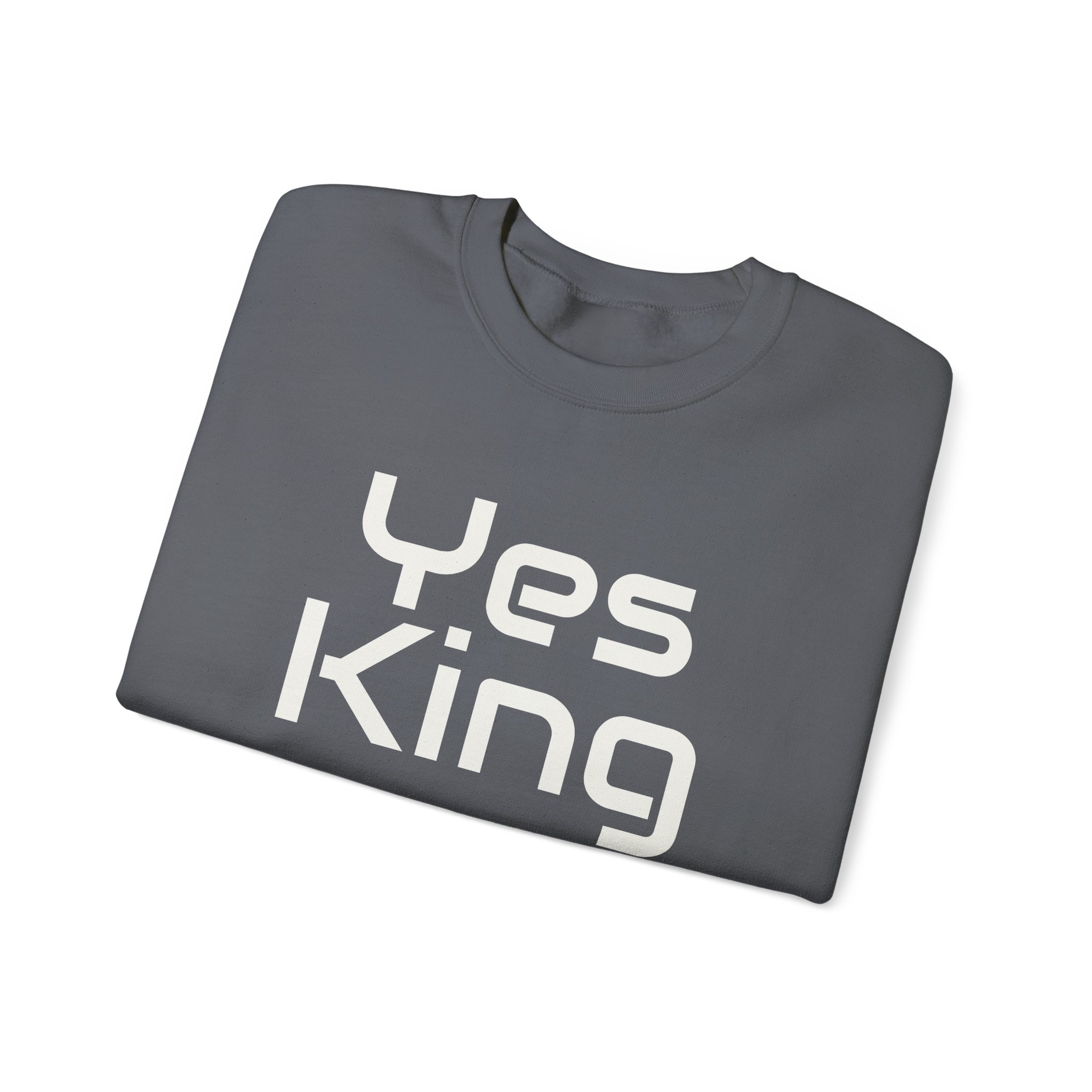 Yes King Sweatshirt (White Print) – Bild 15